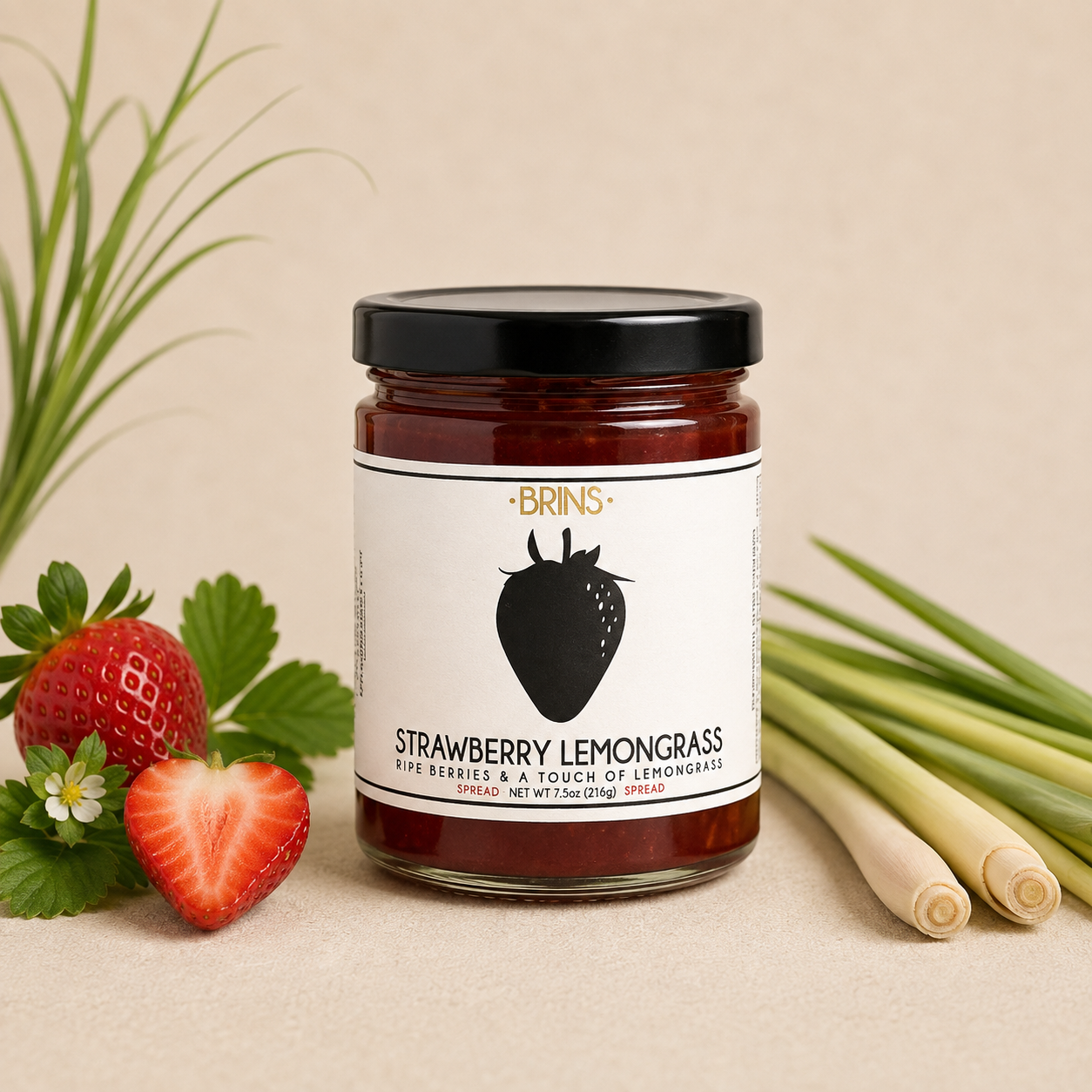 Brins Strawberry Lemongrass - 7.5 oz