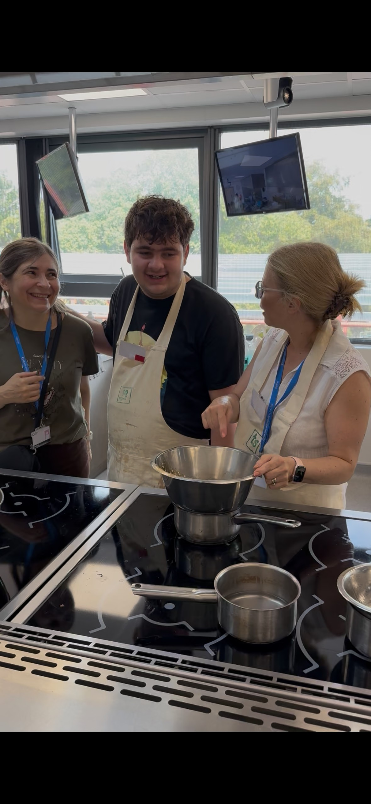 Participants working together during a Shyft skills session