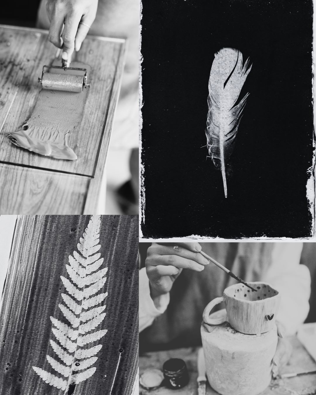 Selection of prints produced through practical printmaking Shyft sessions