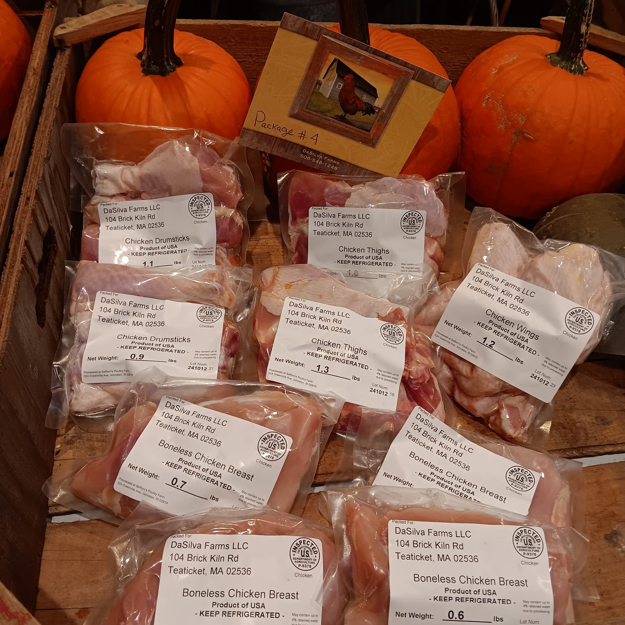 Cut-Up Vacuum-Sealed Package - $110