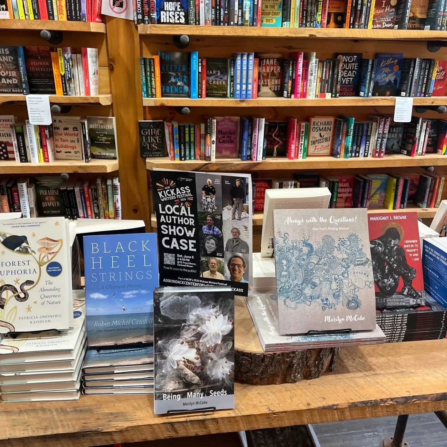 The Kickass Writers Festival, hosted by the Adirondack Center for Writing, is happening this weekend! 🎉 

We&rsquo;re closing early at 2pm this Saturday to join the fun as booksellers at the Local Author Showcase&mdash;held in the Cantwell Room at t