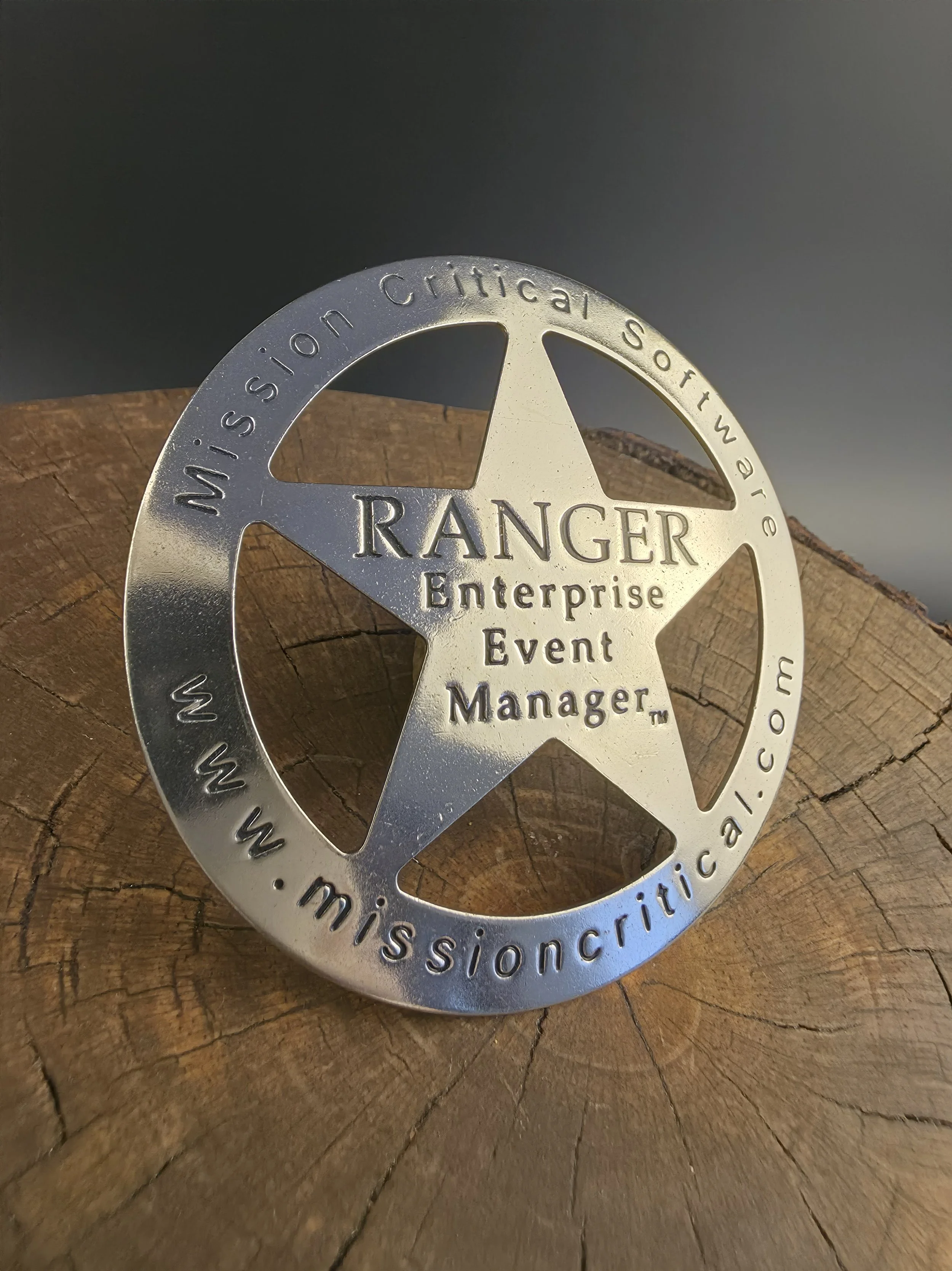 Custom badge shape made from 752 Alloy Nickel Silver (German Silver) 