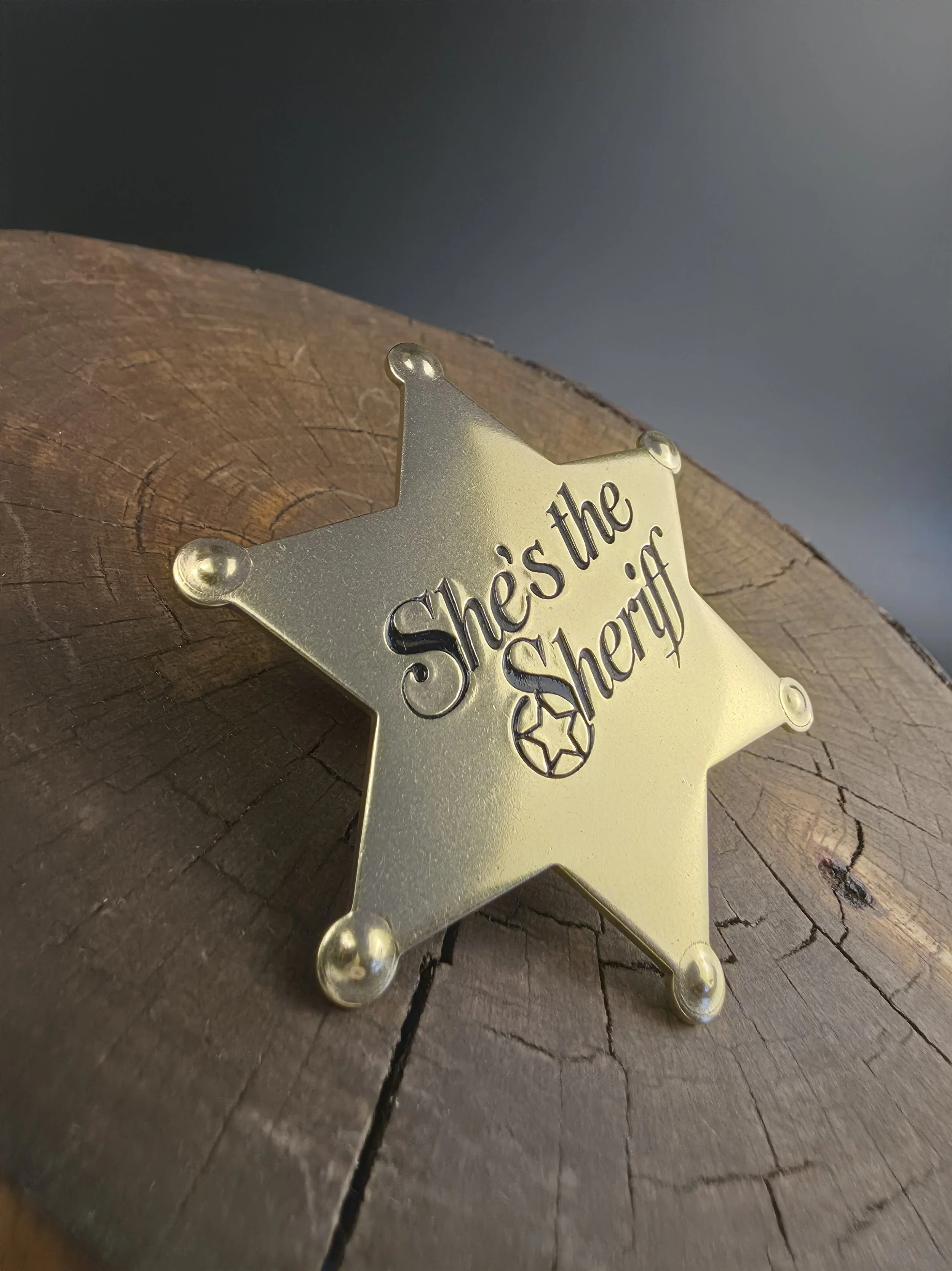 Large 6pt. Star (Ball Tip) Style made from 260 Alloy Cartridge Brass