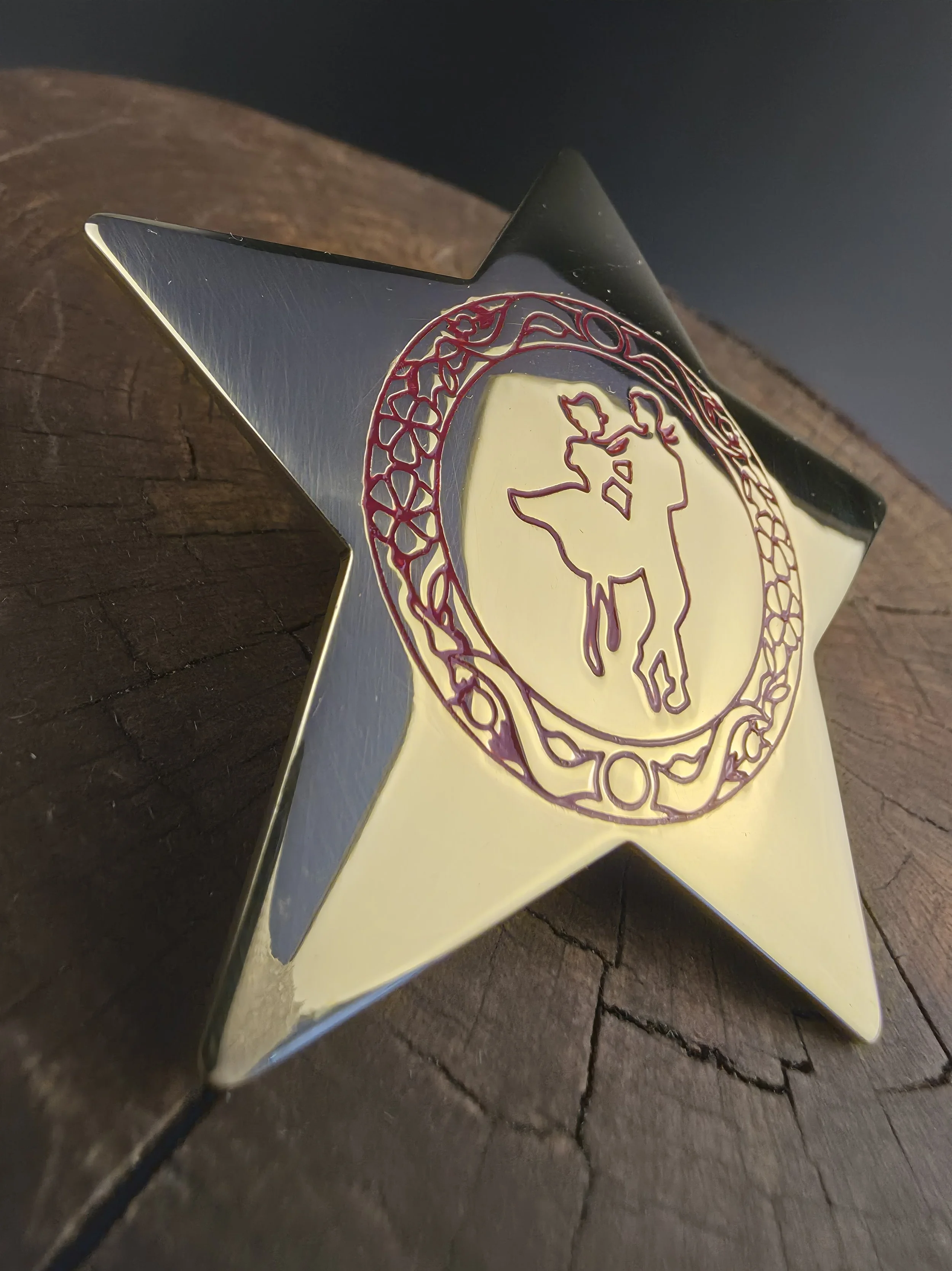 5pt. Texas Star Style made from 260 Alloy Cartridge Brass