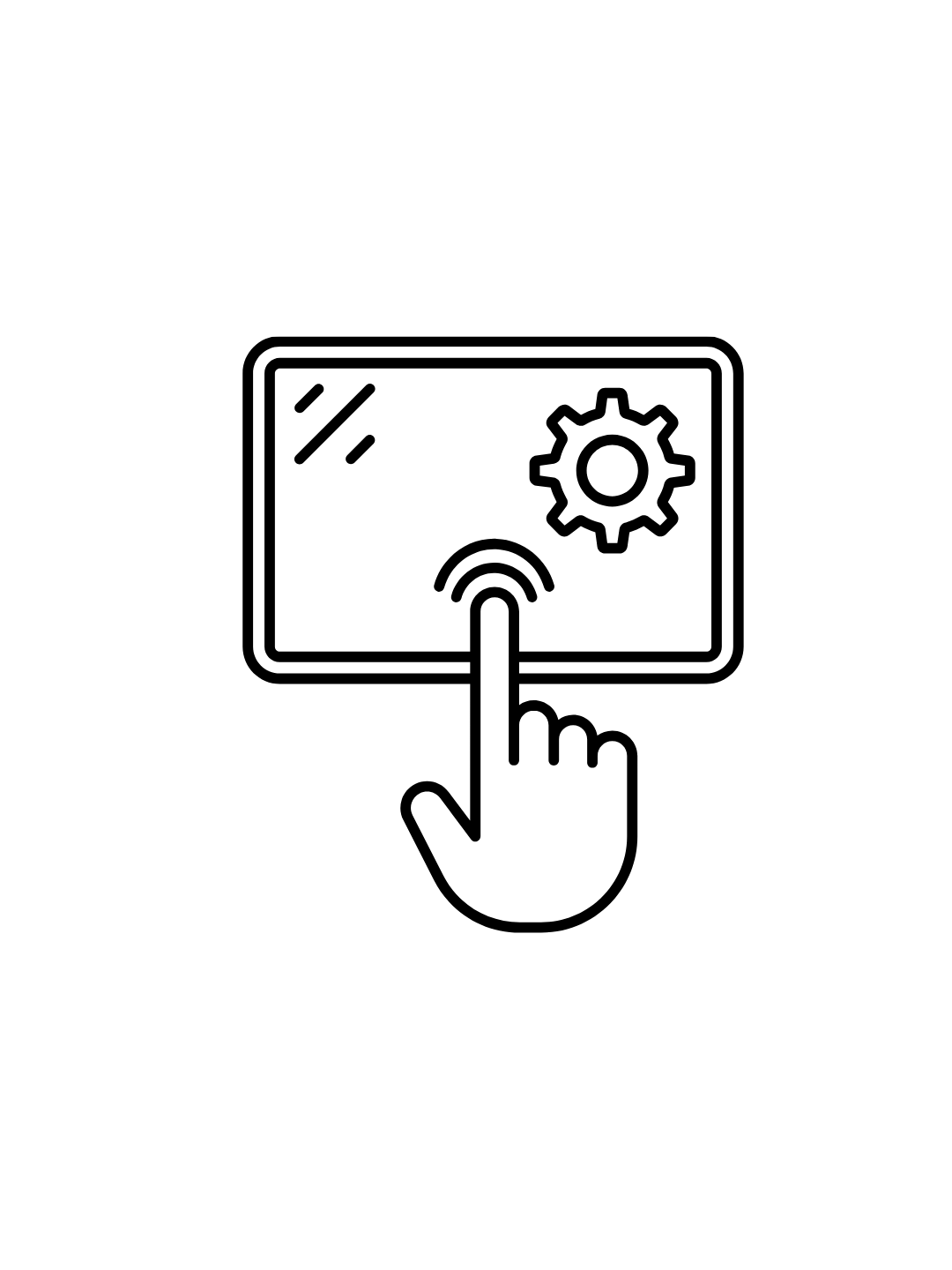 Silhouette of a person holding a smartphone with Wi-Fi signal icon on the screen.