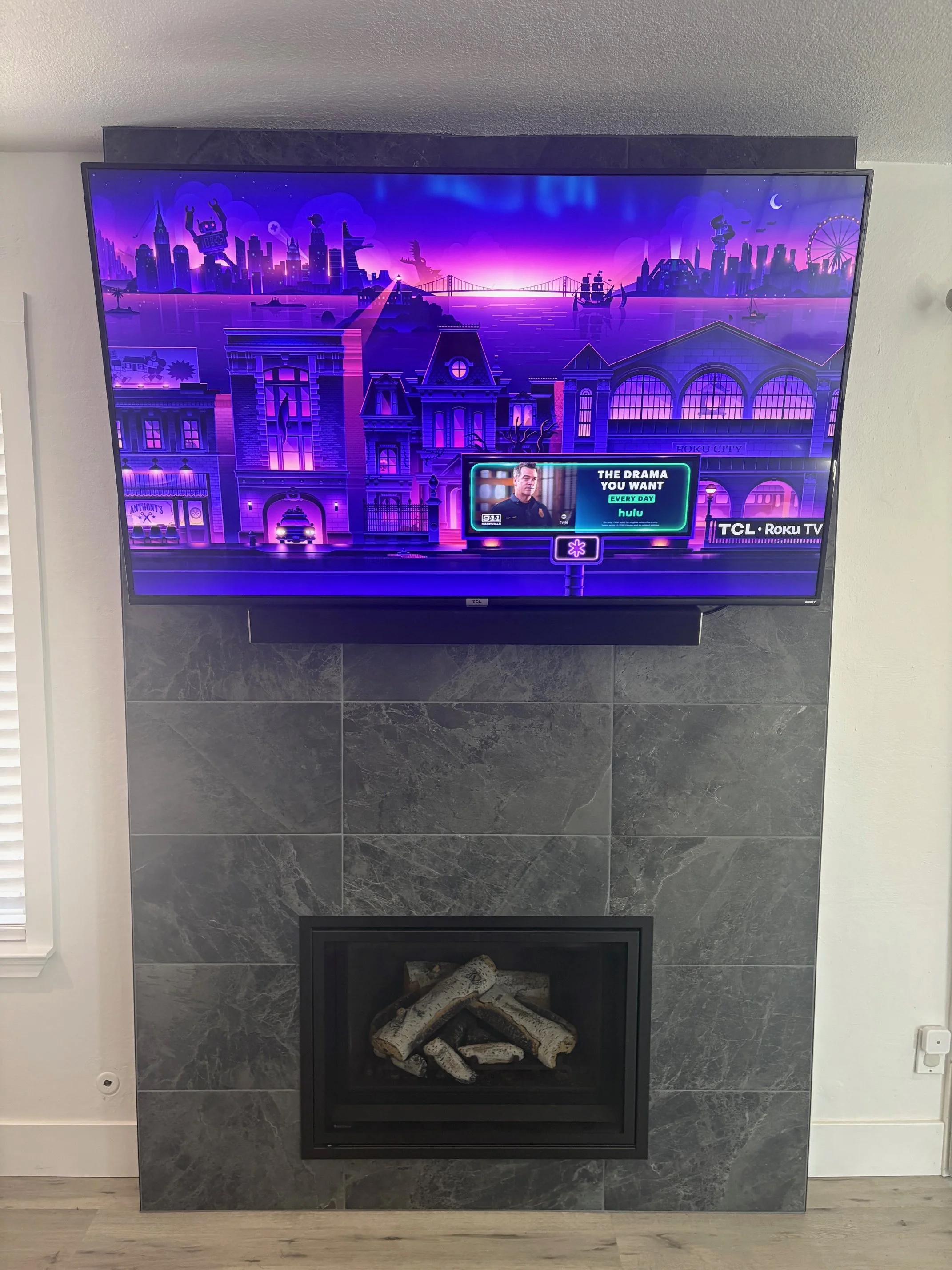 TILE FIREPLACE
