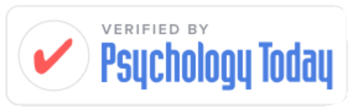 Verified badge with red checkmark next to the text 'Psychology Today' in blue, indicating verification status.