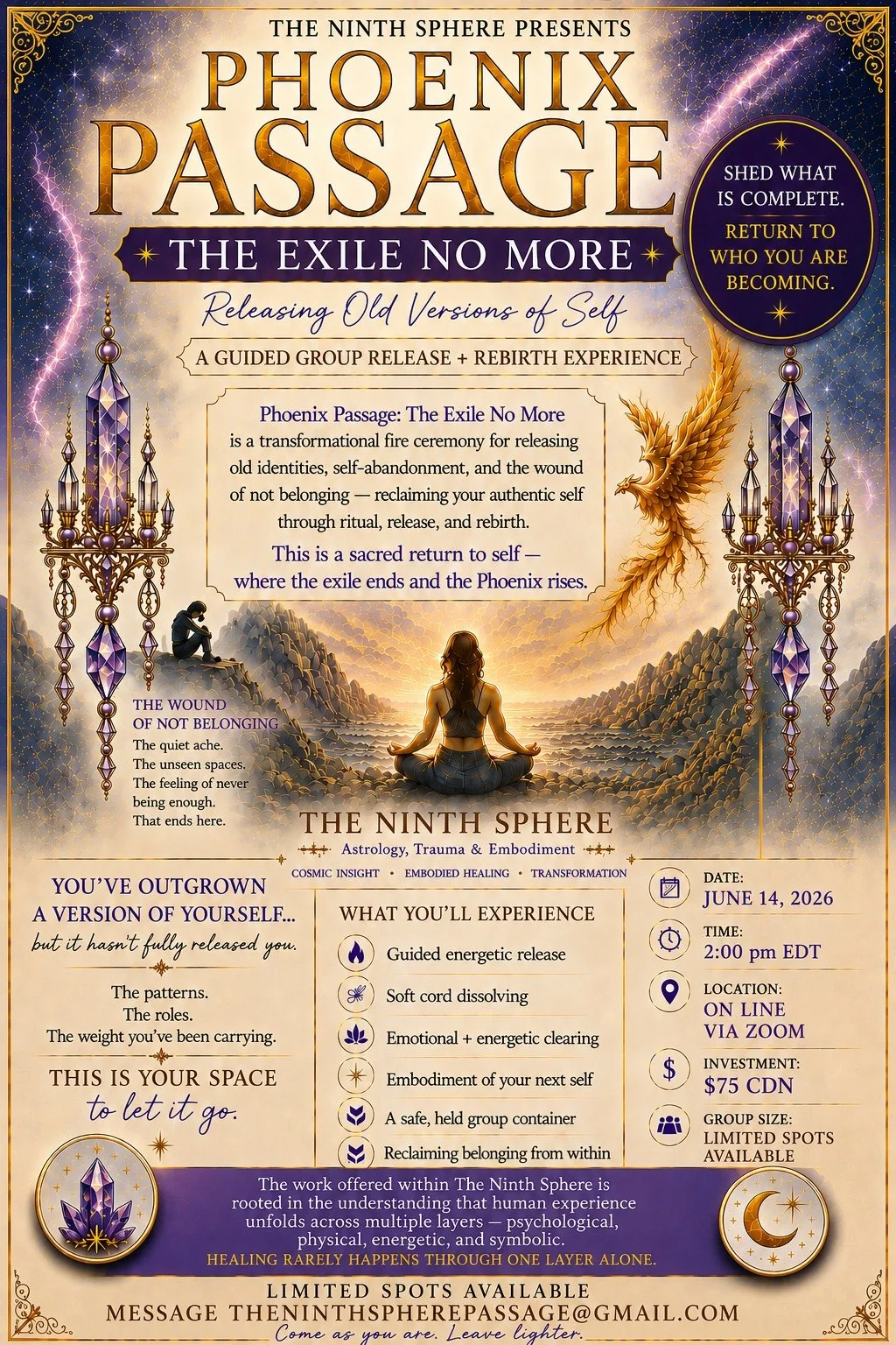 Phoenix Passage: The Exile No More Online Event