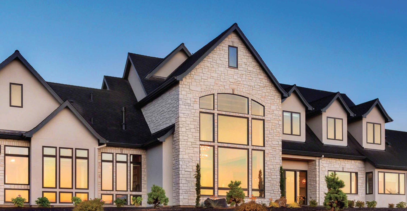 House with Anlin Coronado Series Windows