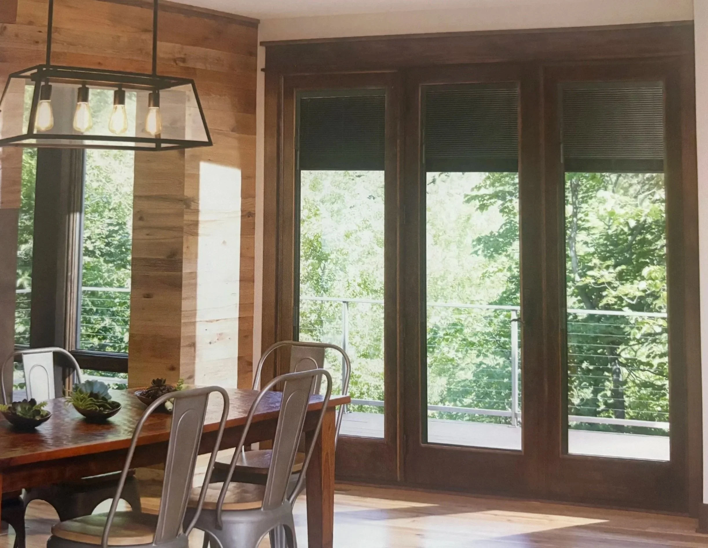 House with Andersen A-Series Hinged Door