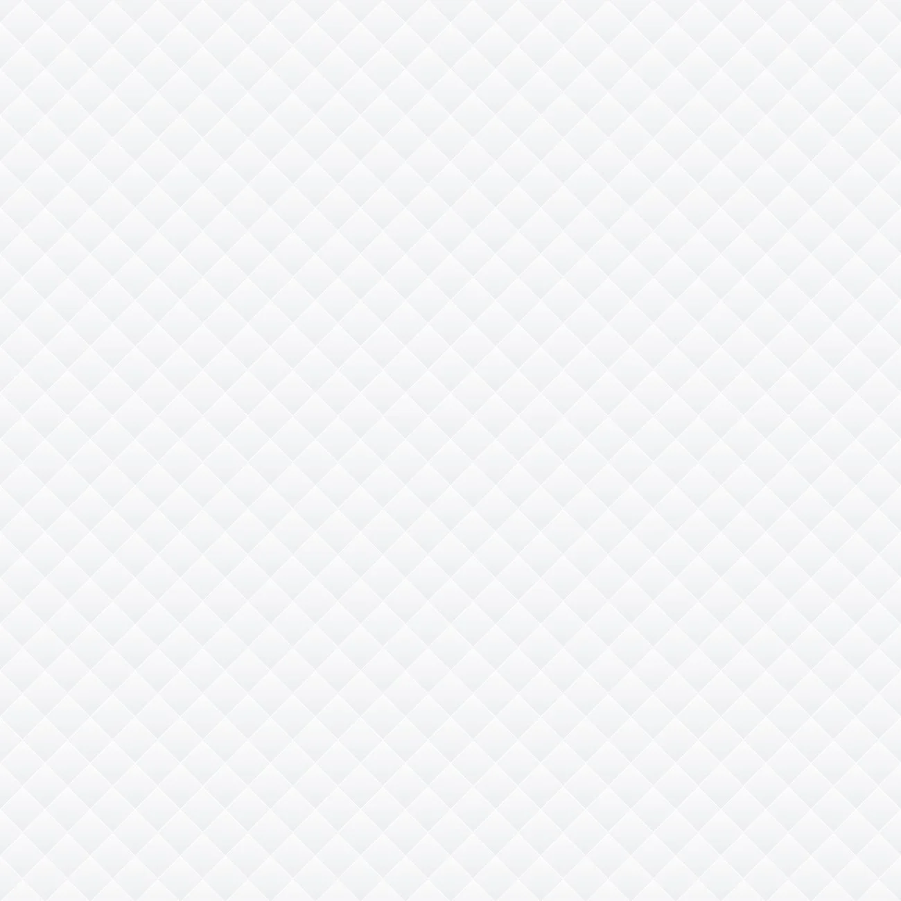 White textured background with a quilted diamond pattern.