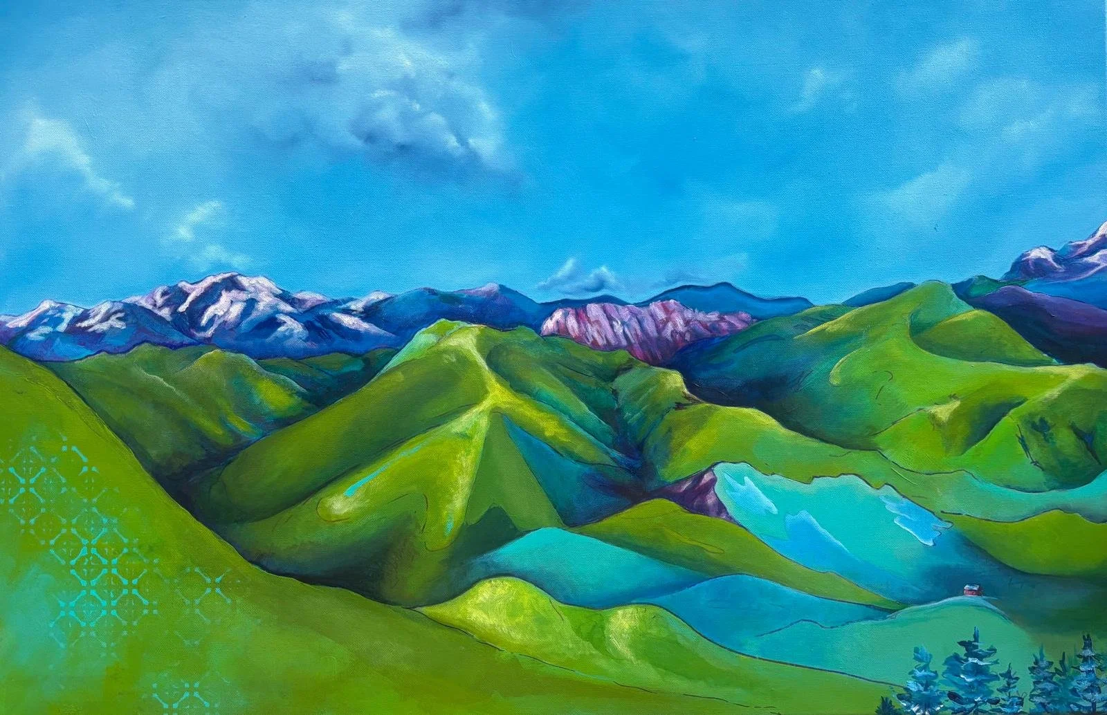 "Pike National Forest", 36x24 in, Acrylic, 2026