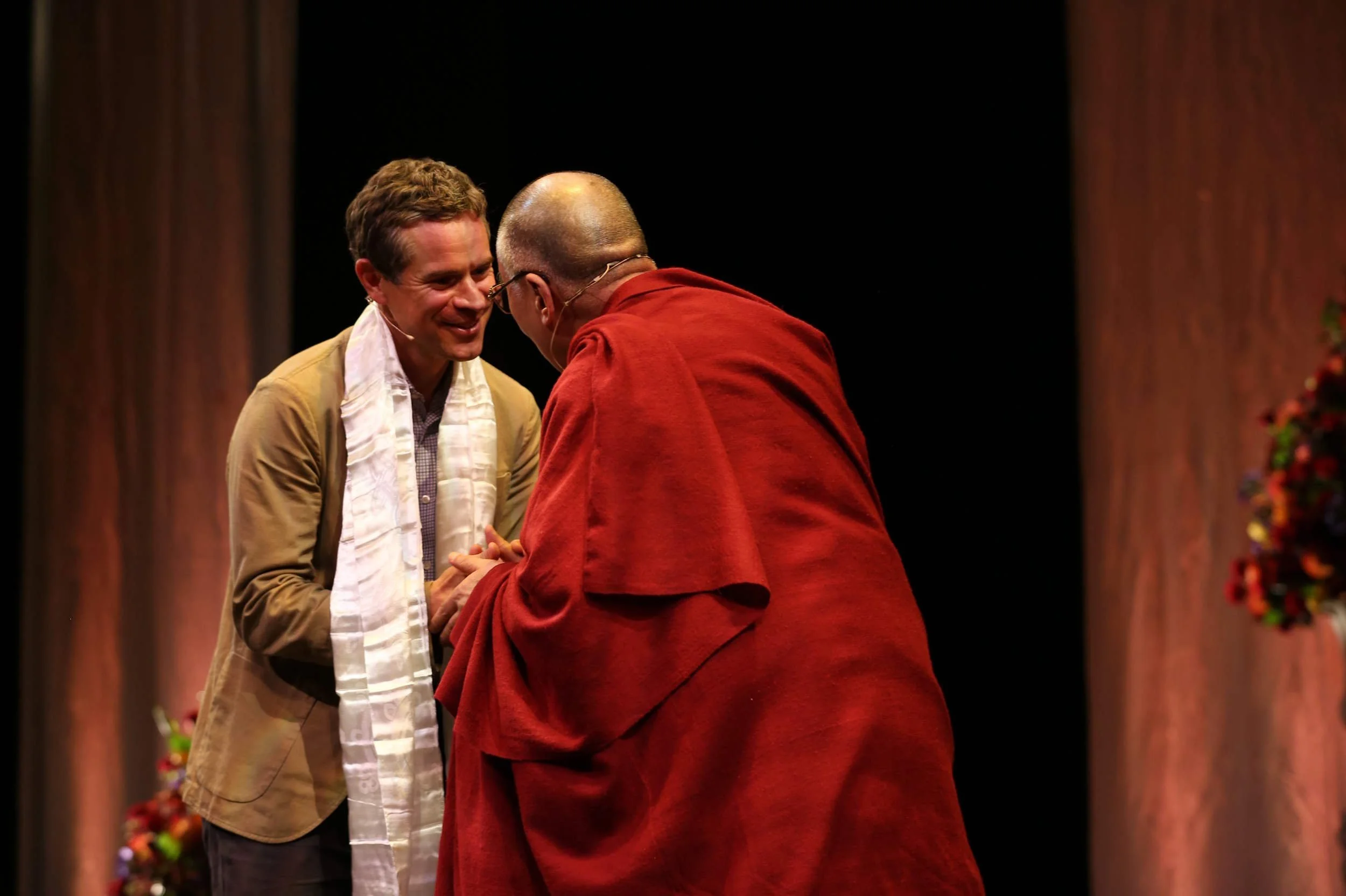 Mark Williamson with the Dalai Lama