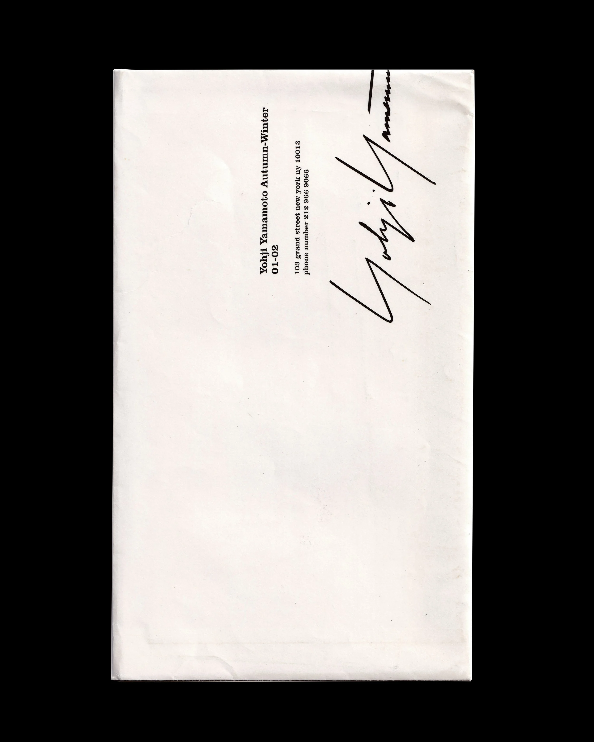 Yohji Yamamoto AW01-02 Postcard Set