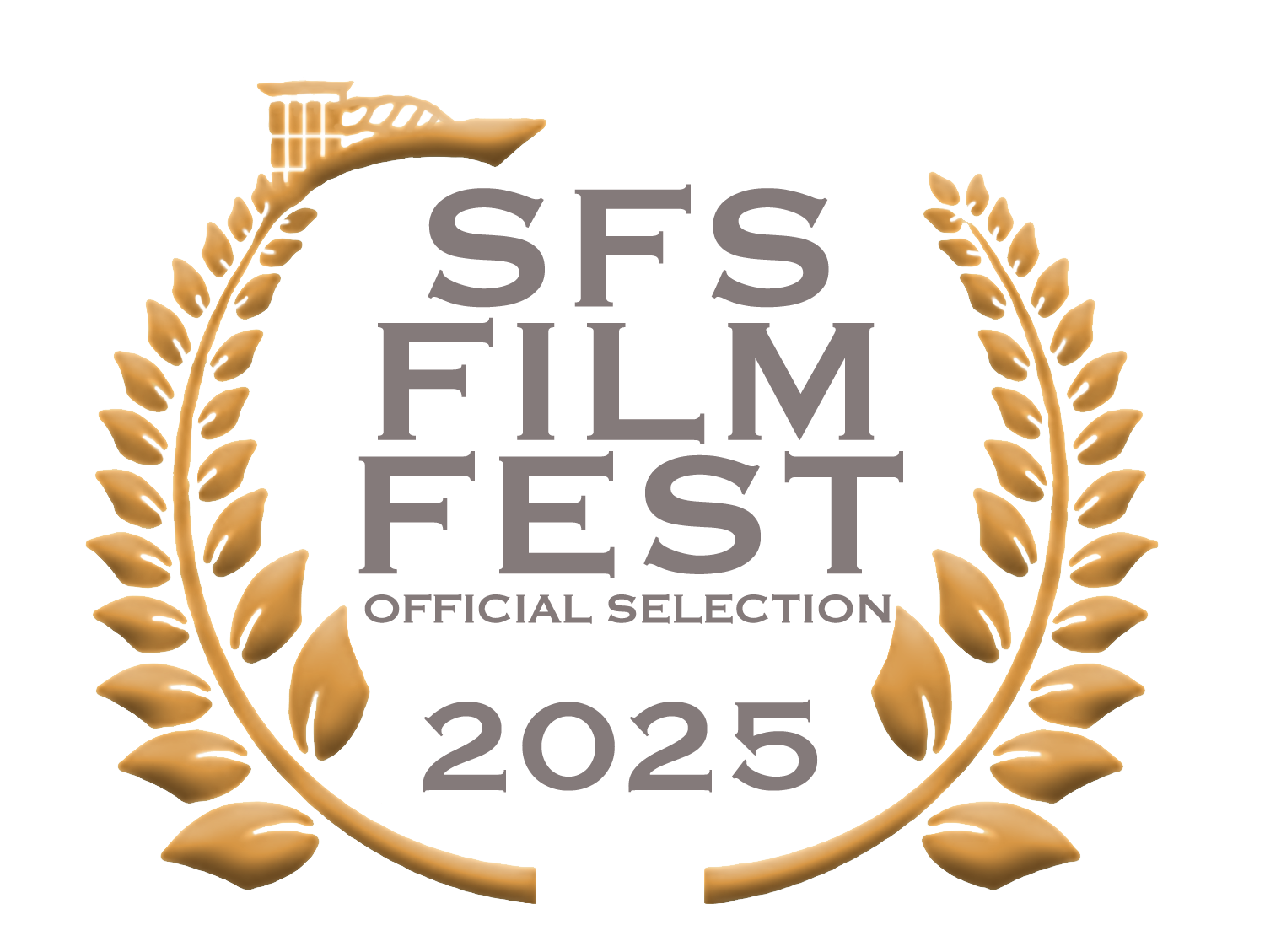 Blank marble plaque with a gold laurel wreath border.