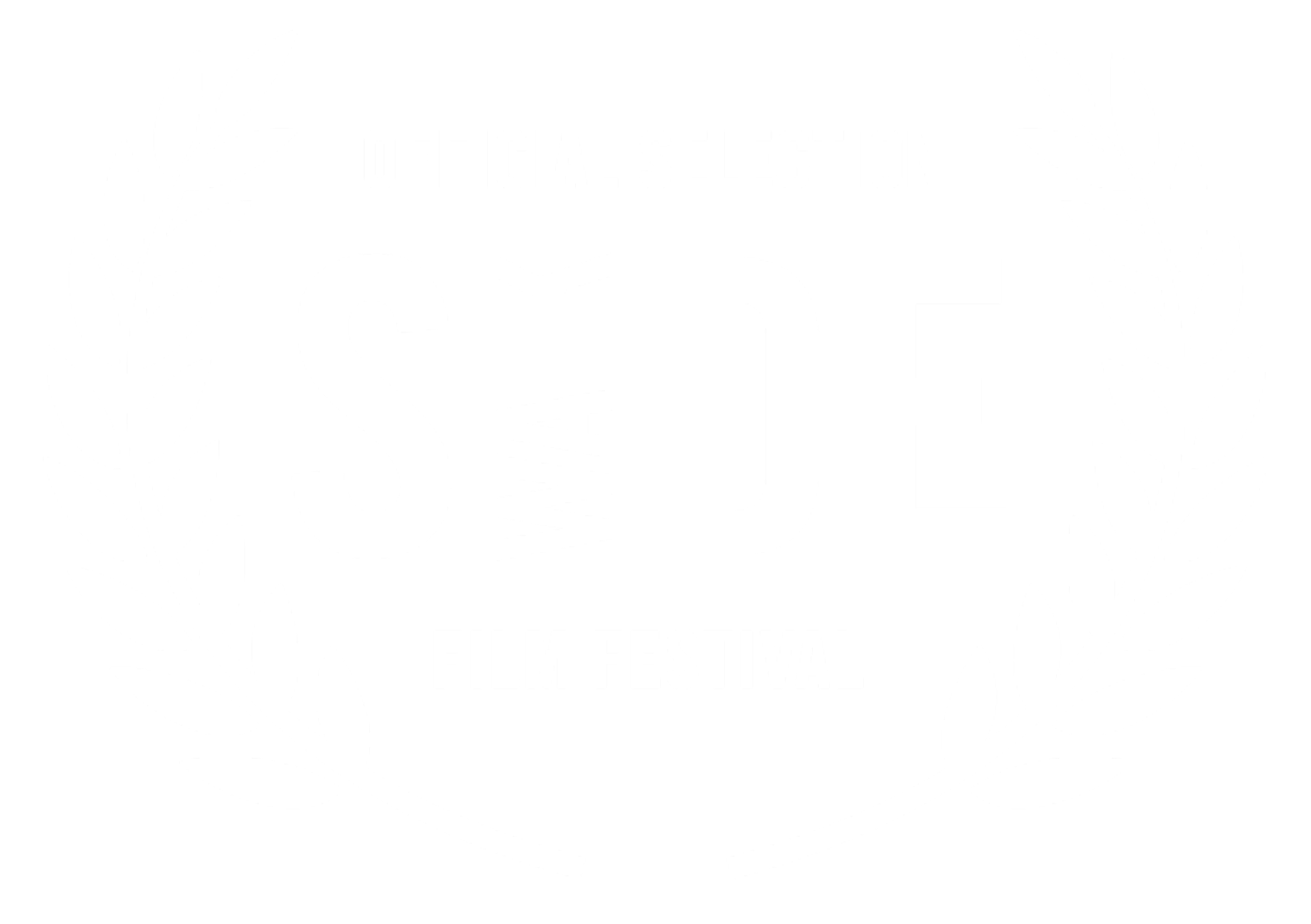 Black and white logo for a festival featuring a laurel wreath surrounding the text 'FESTIVAL' and 'OF FICA SELECTION'.