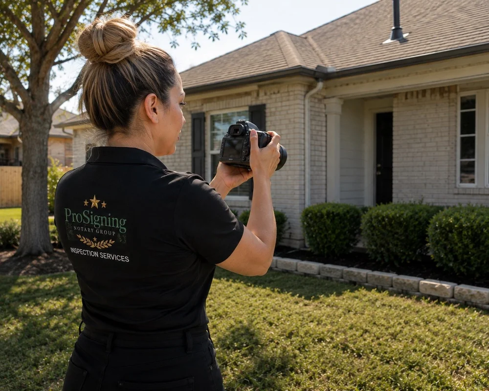 Professional field inspection and property photographs