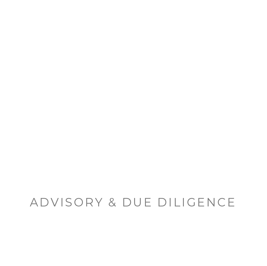Black and white logo with the words "Legal Counsel" and balancing scales of justice, and the text "Advisory & Due Diligence" underneath.
