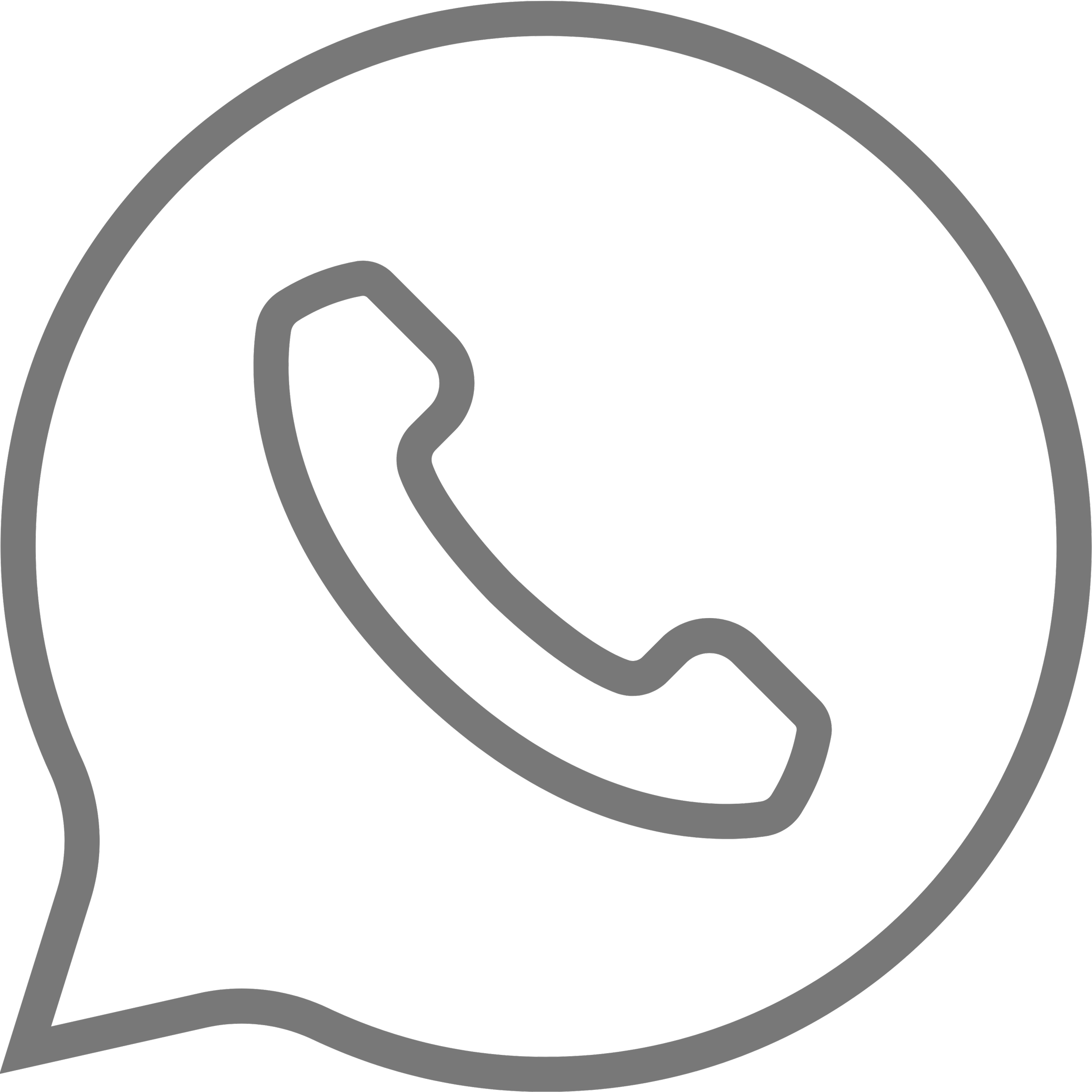 Icono de un teléfono móvil en un círculo
