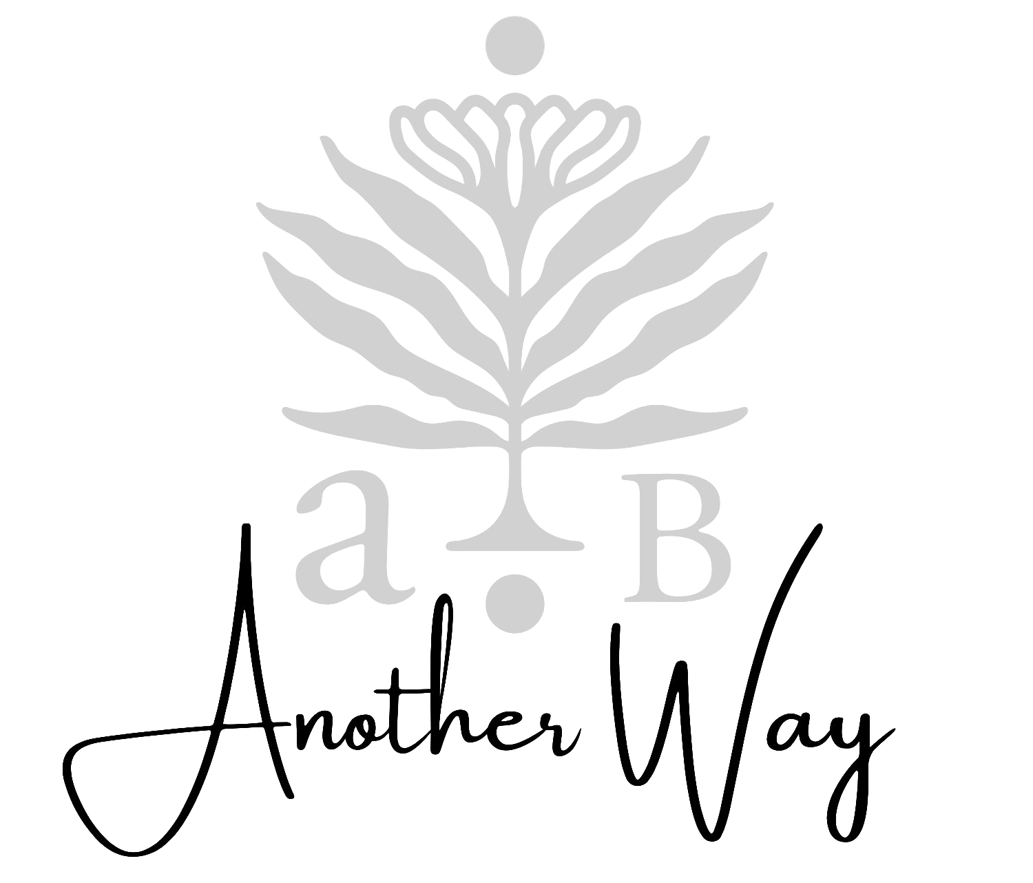 A logo with a tree and the letters A and B separated by a dot, with the phrase "Another Way" written below in cursive.