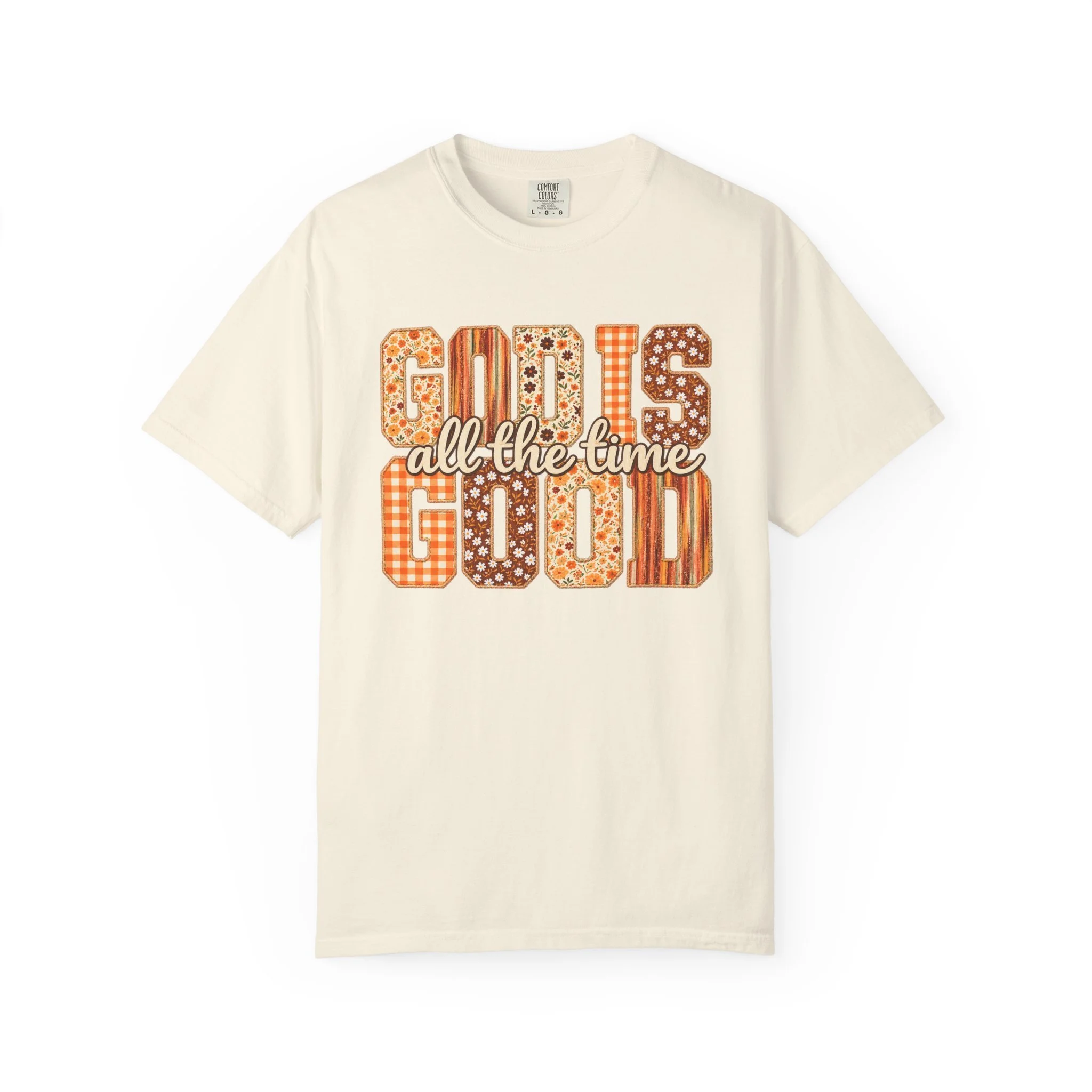 God Is Good All the Time Floral Fall Faith Tee 🍂🤎🌼