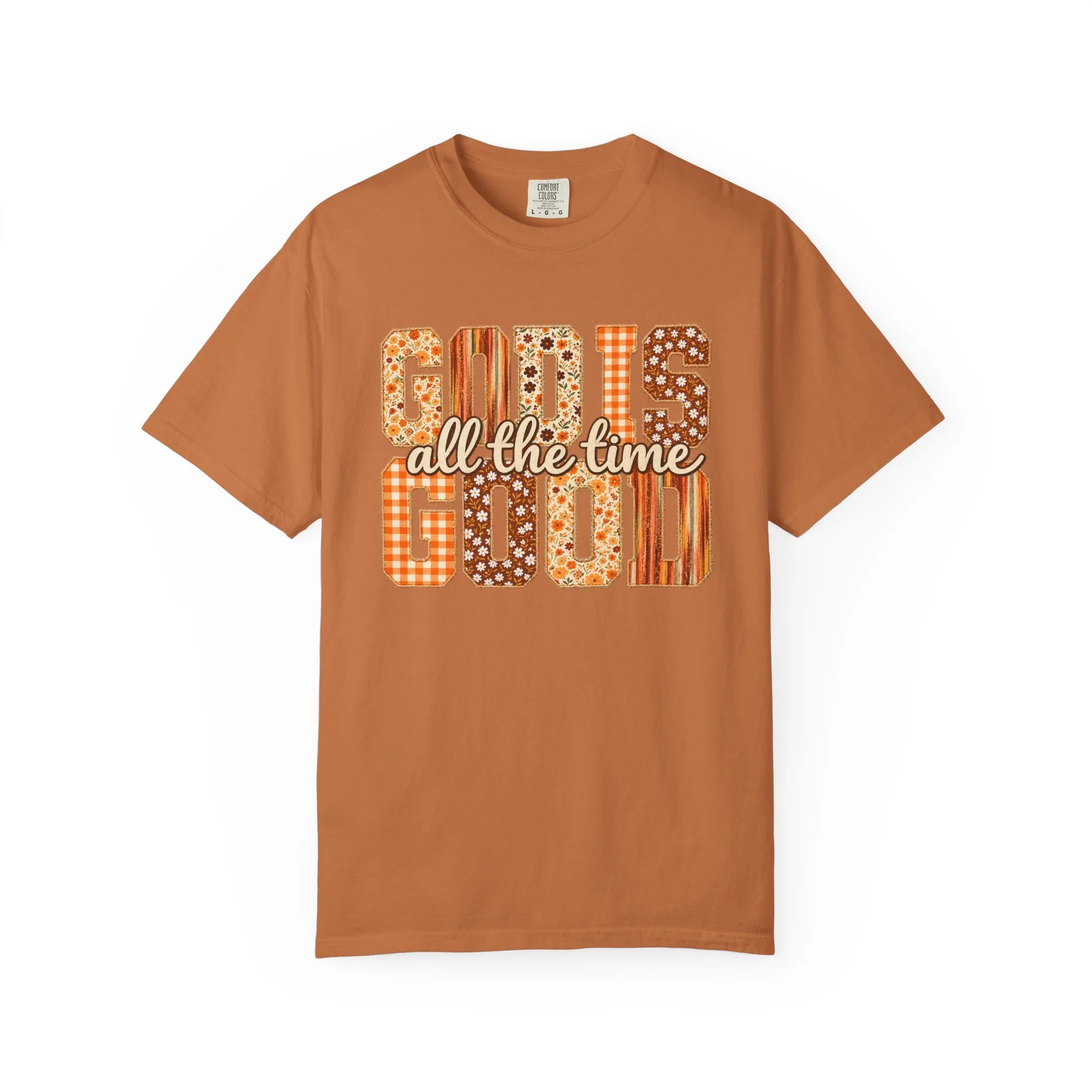 God Is Good All the Time Floral Fall Faith Tee 🍂🤎🌼