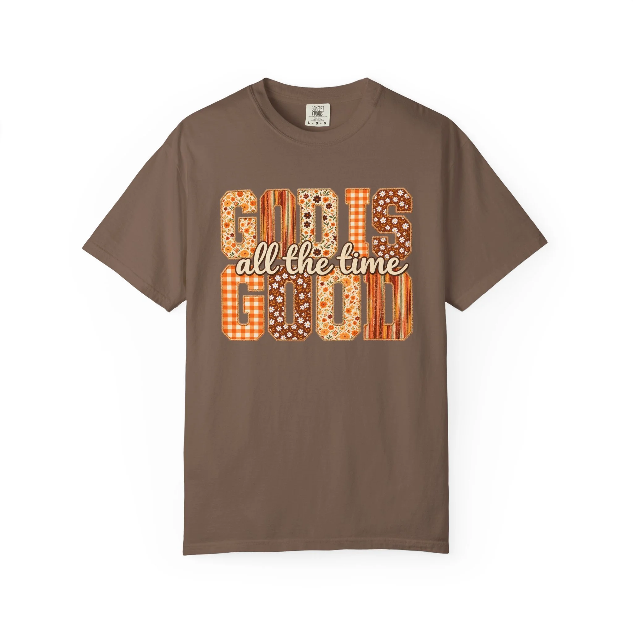 God Is Good All the Time Floral Fall Faith Tee 🍂🤎🌼