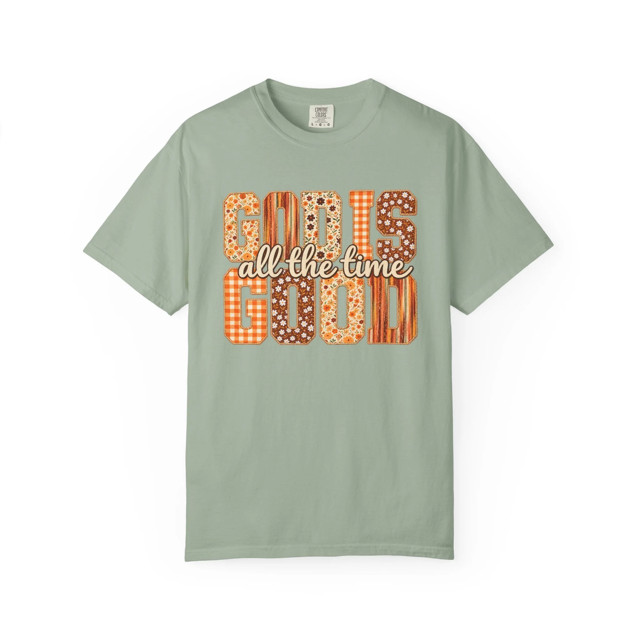 God Is Good All the Time Floral Fall Faith Tee 🍂🤎🌼