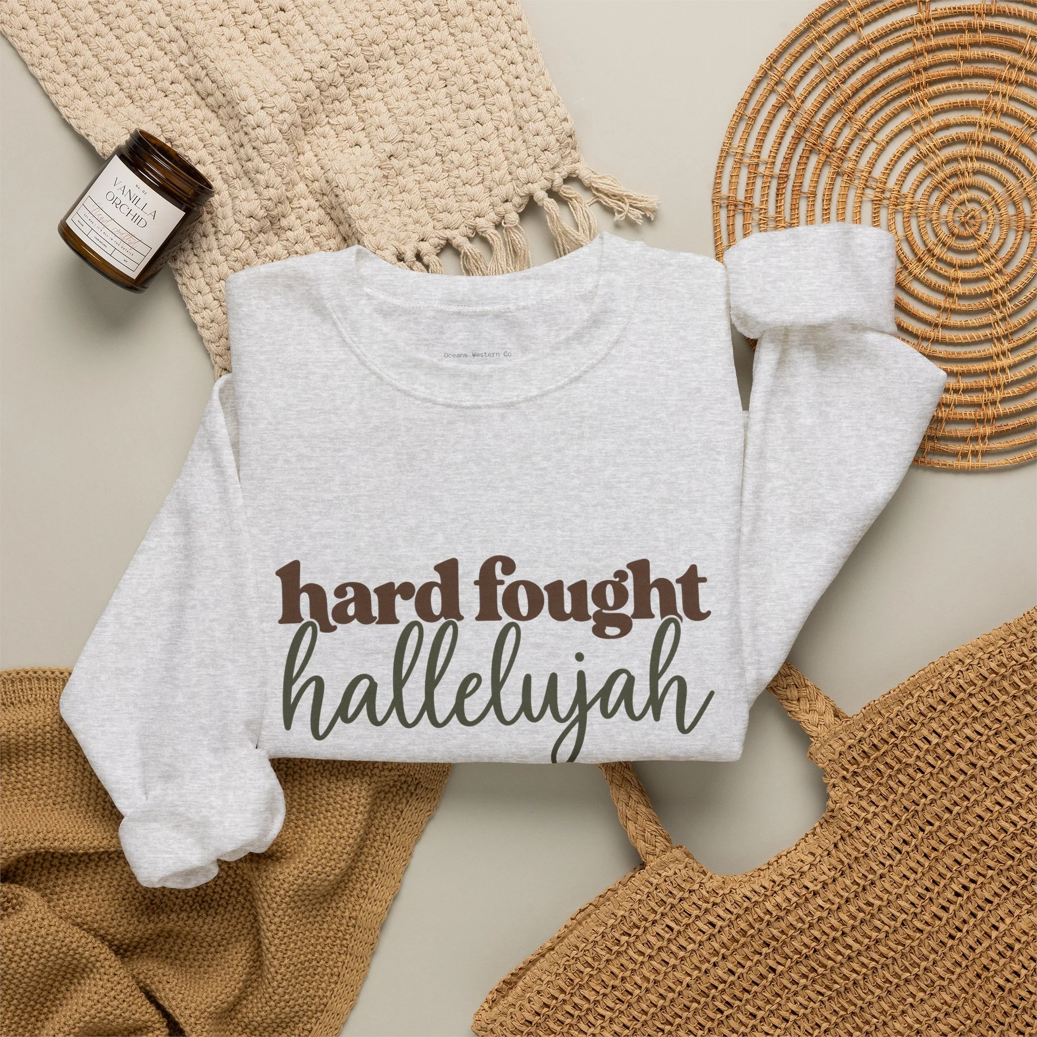 Hard Fought Hallelujah Crewneck Sweatshirt