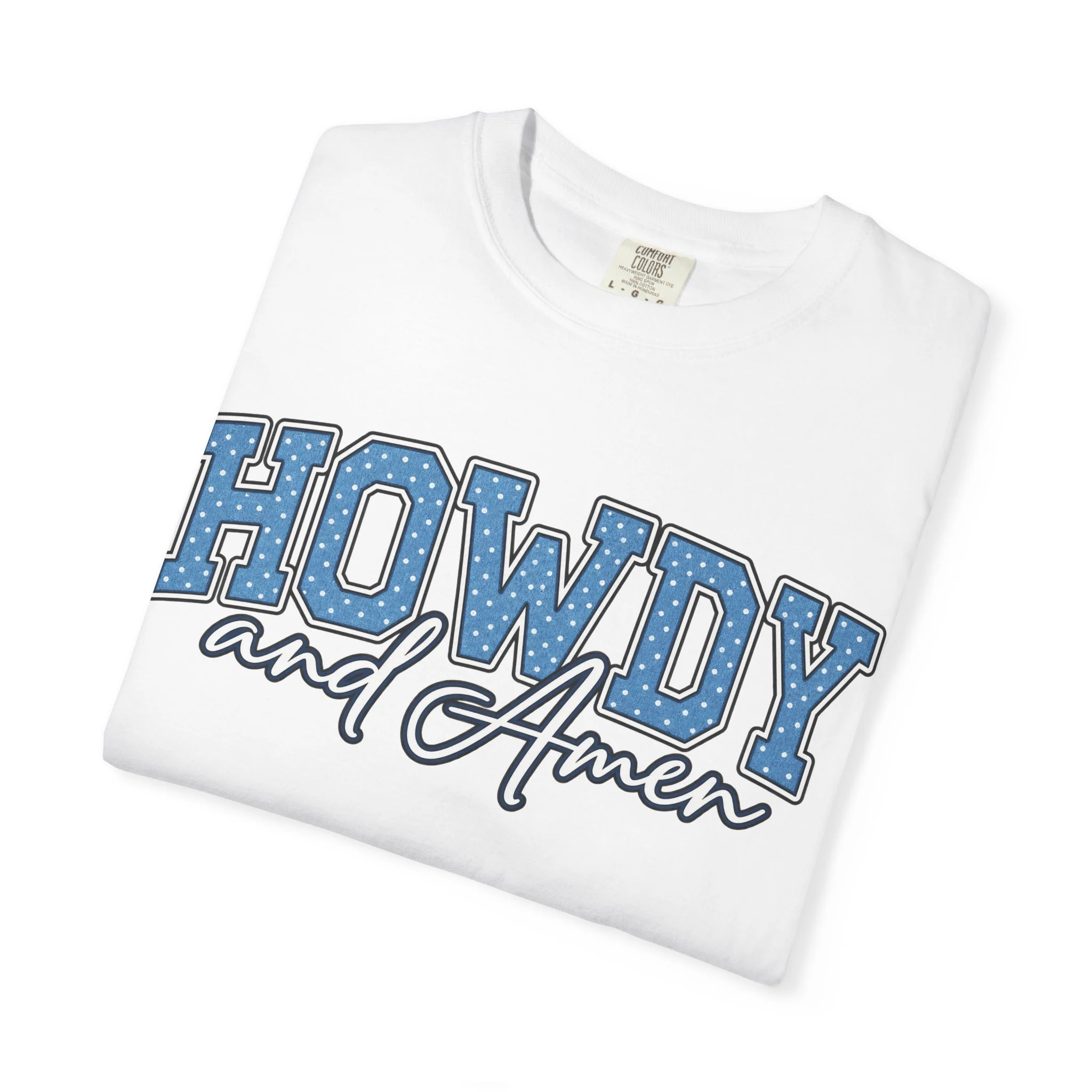 Howdy & Amen Western Faith Tee 🩵🤠