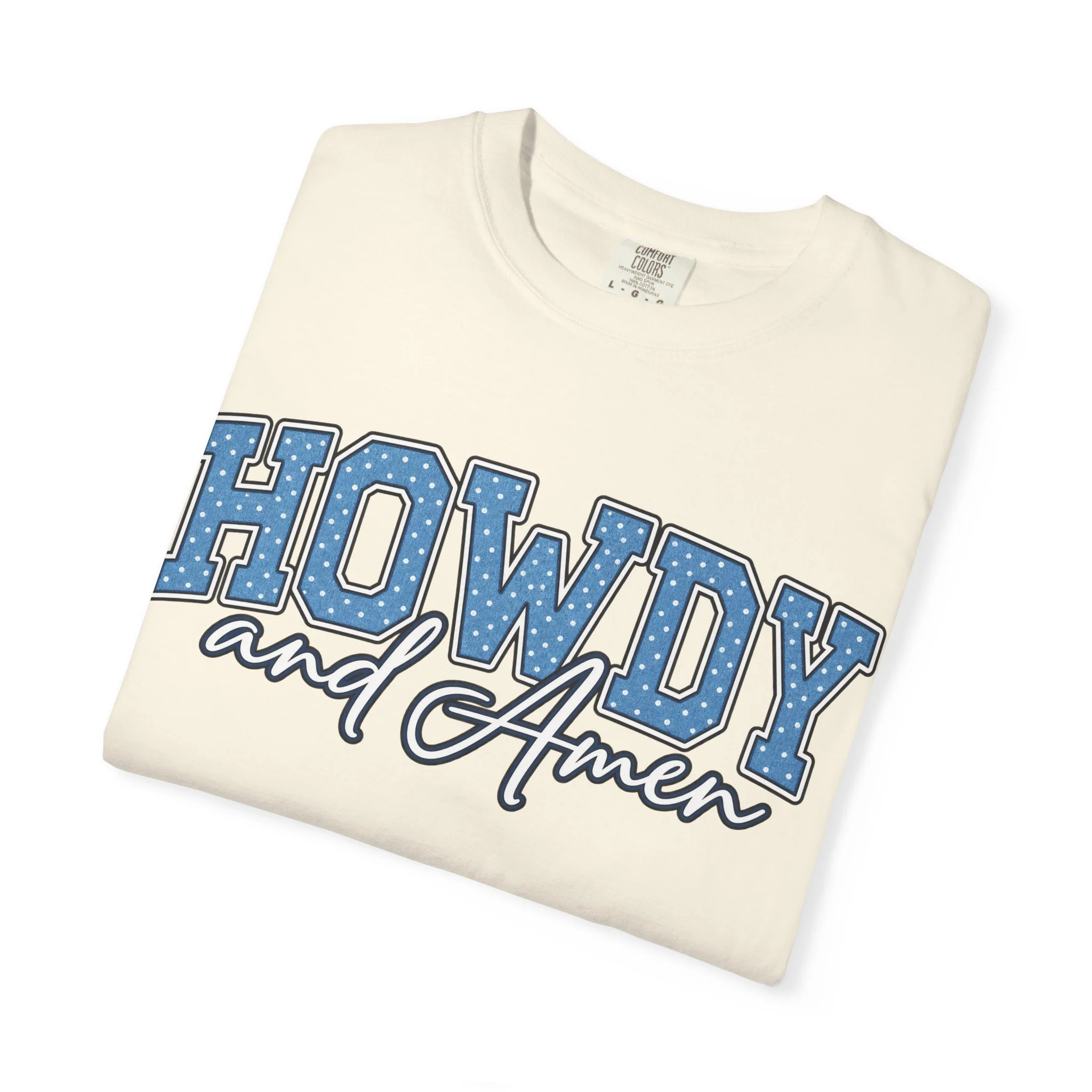 Howdy & Amen Western Faith Tee 🩵🤠
