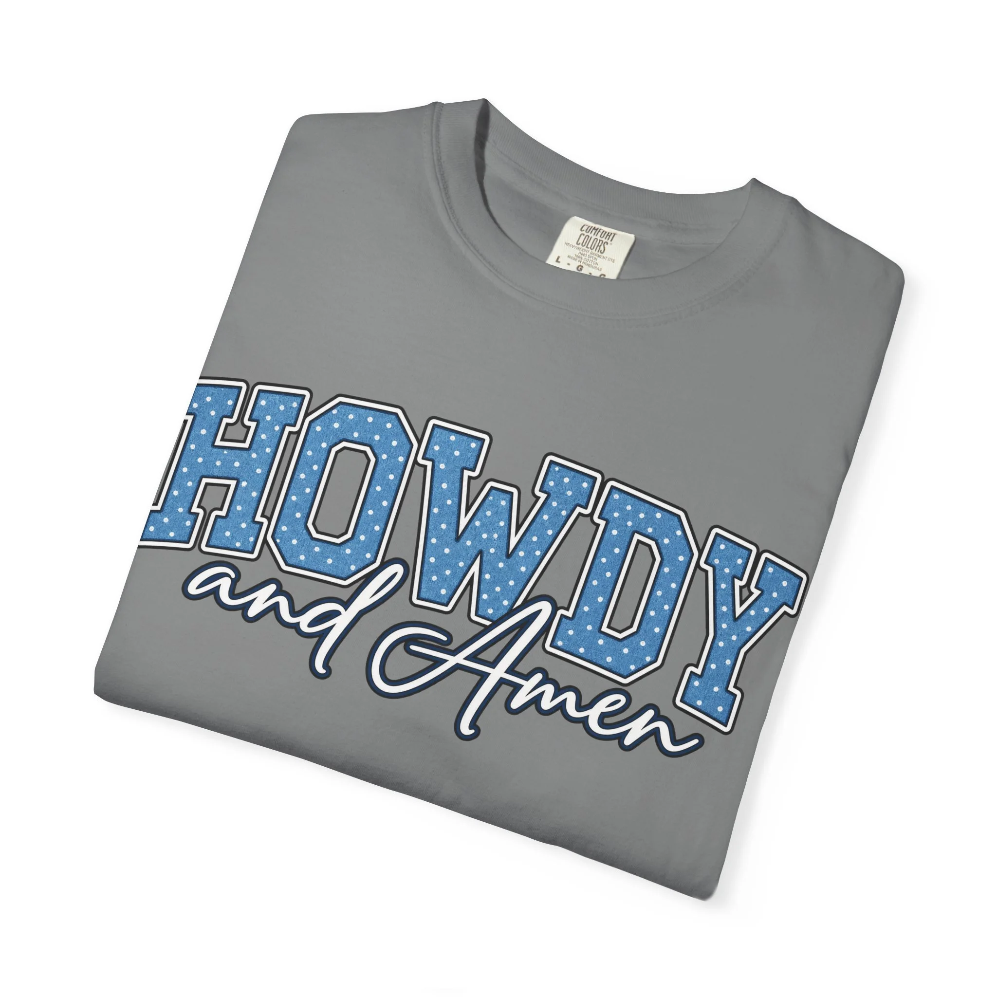 Howdy & Amen Western Faith Tee 🩵🤠