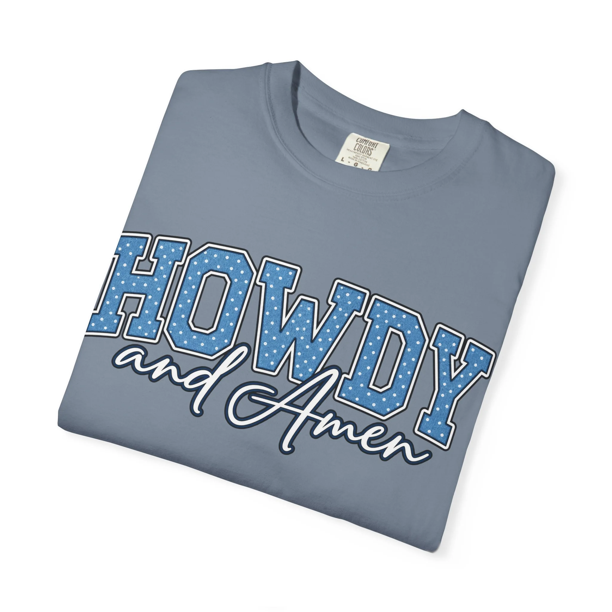 Howdy & Amen Western Faith Tee 🩵🤠