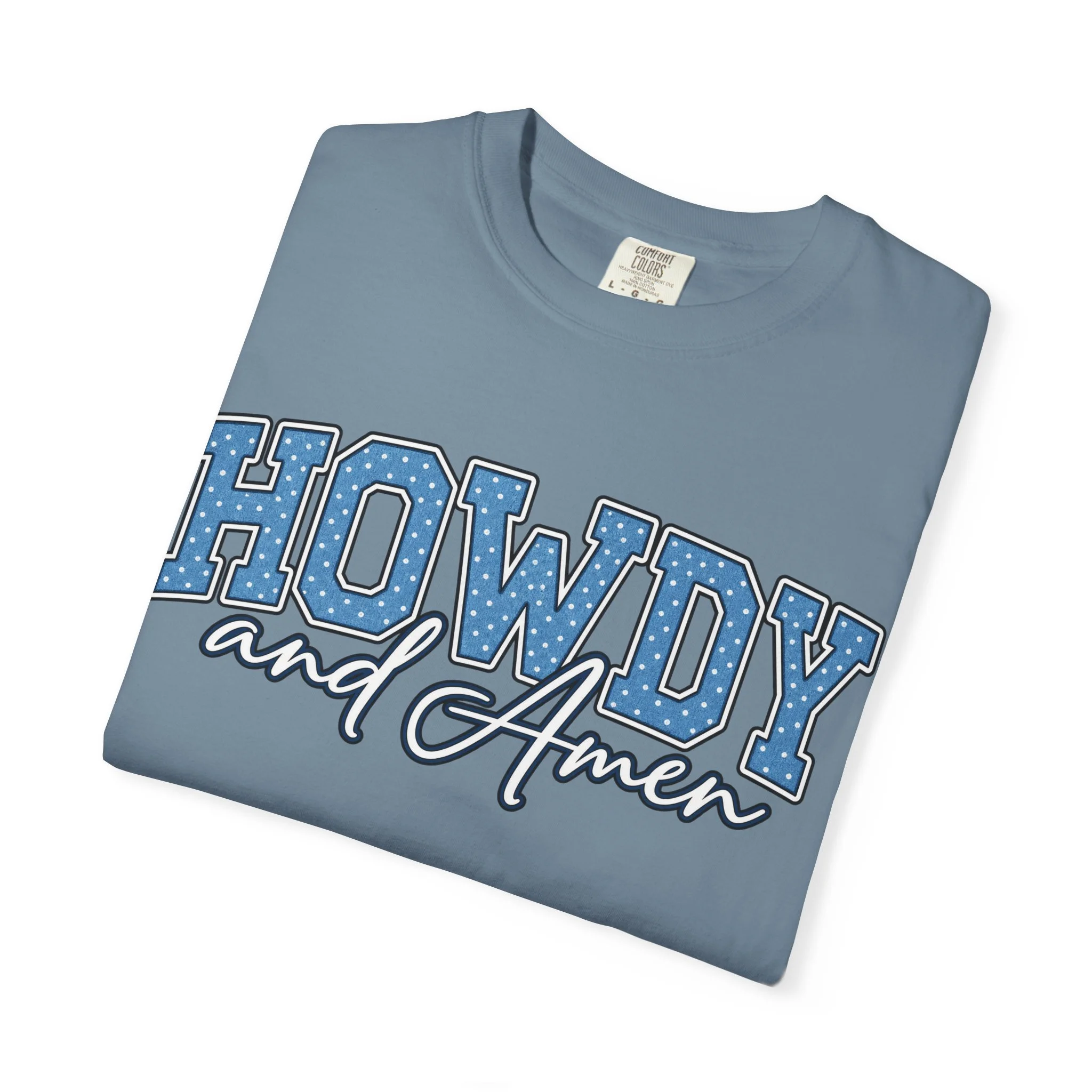 Howdy & Amen Western Faith Tee 🩵🤠
