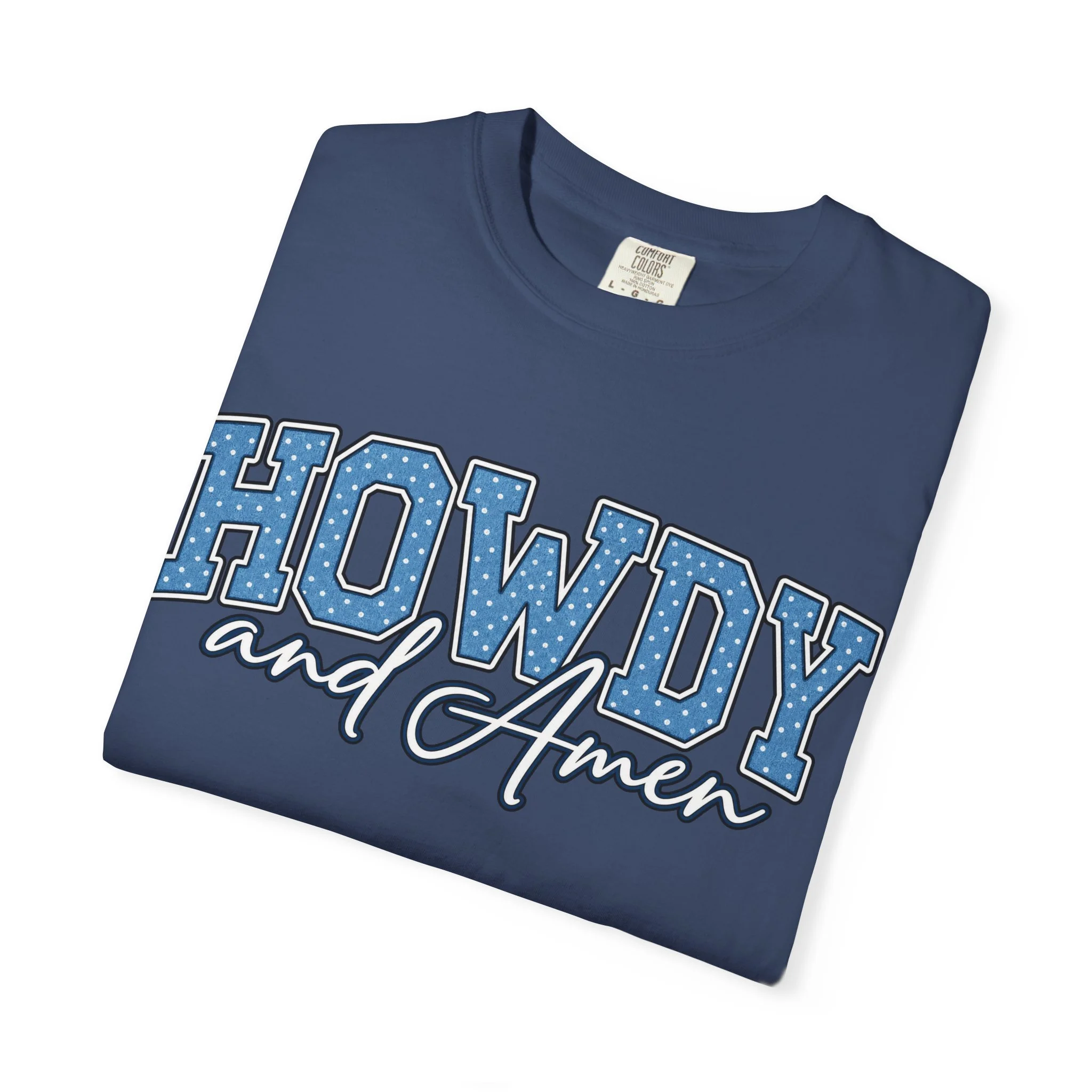 Howdy & Amen Western Faith Tee 🩵🤠