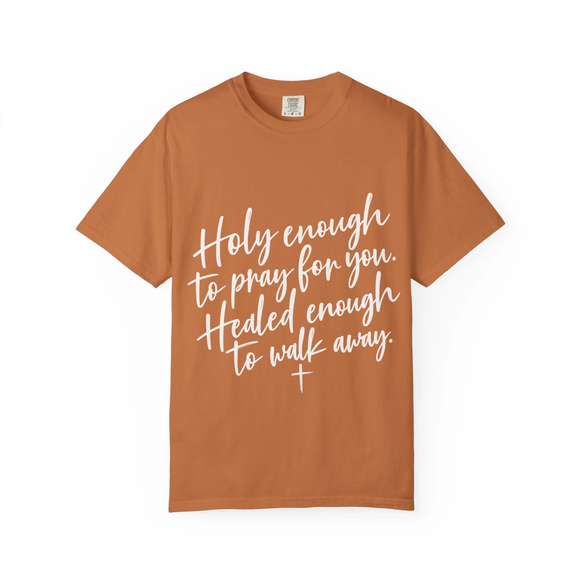 Holy Enough, Healed Enough Graphic Tee ✝️🤎