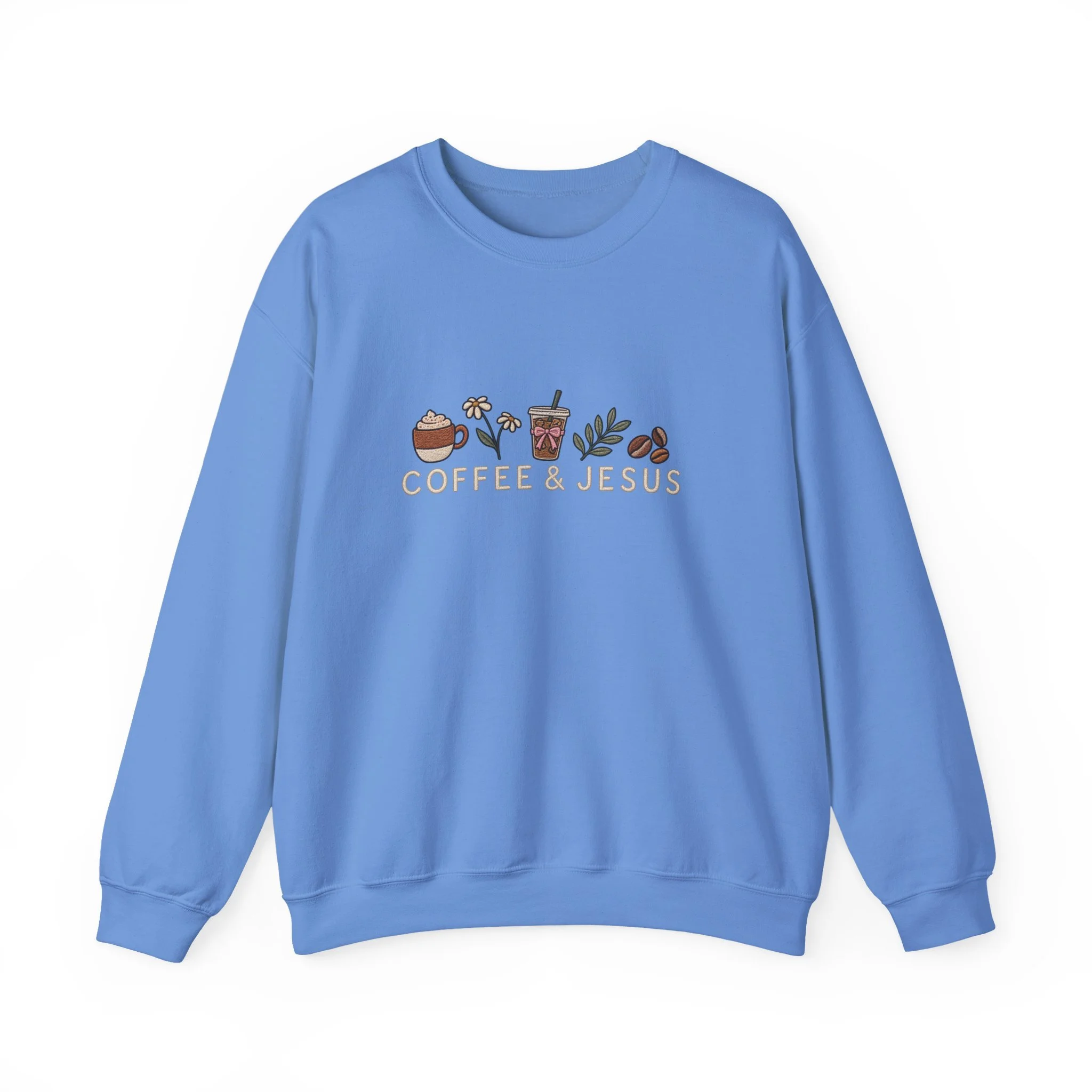 Coffee & Jesus Sweatshirt — Cozy Christian Crewneck