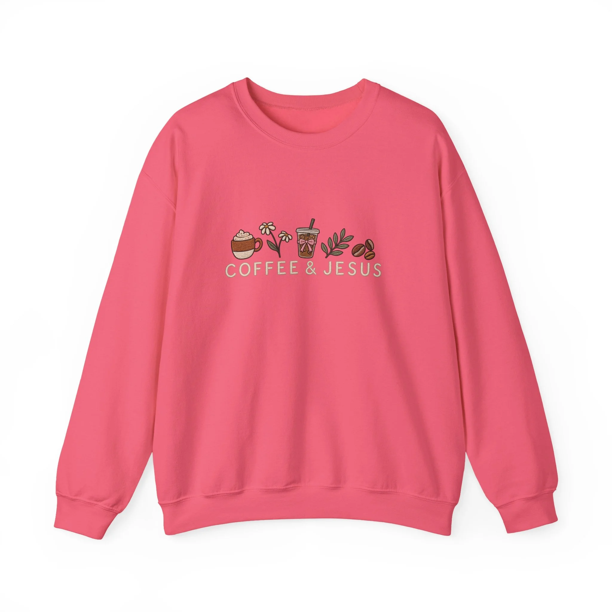 Coffee & Jesus Sweatshirt — Cozy Christian Crewneck