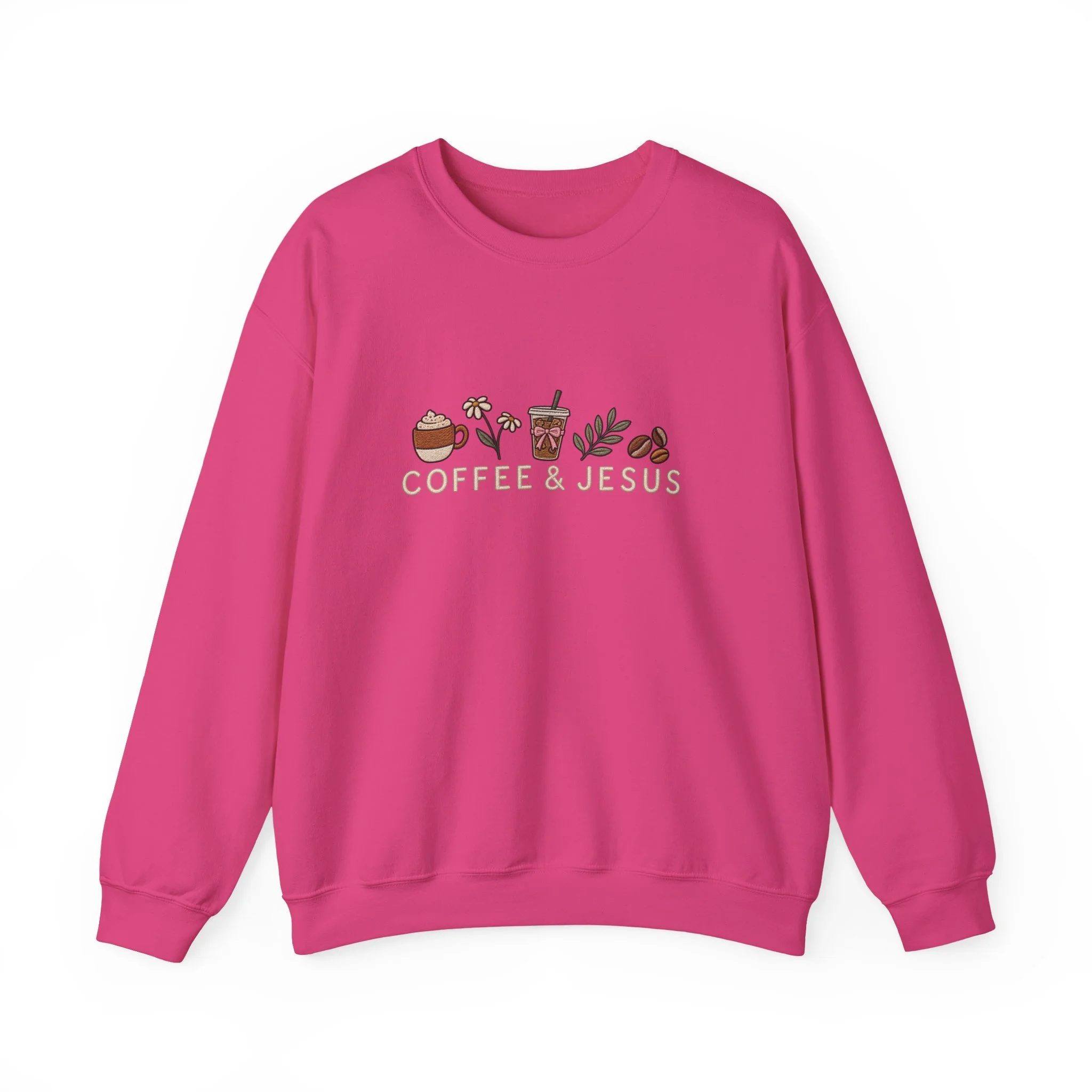 Coffee & Jesus Sweatshirt — Cozy Christian Crewneck