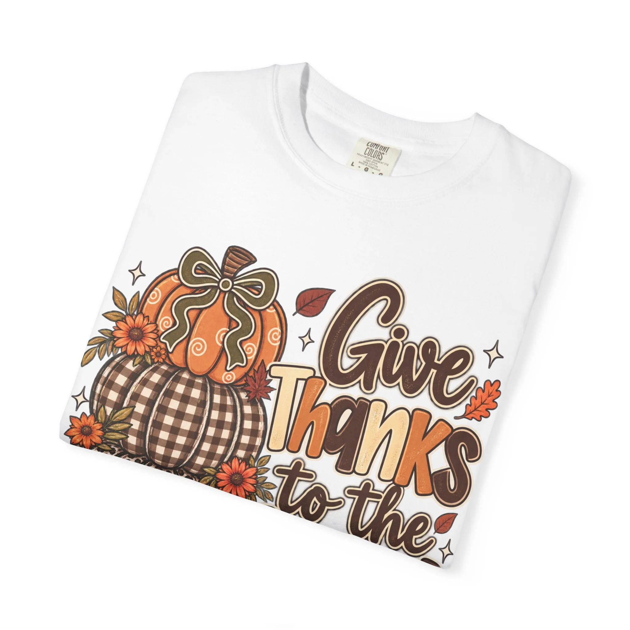Give Thanks to the Lord Fall Faith Tee 🍂🤎🎃