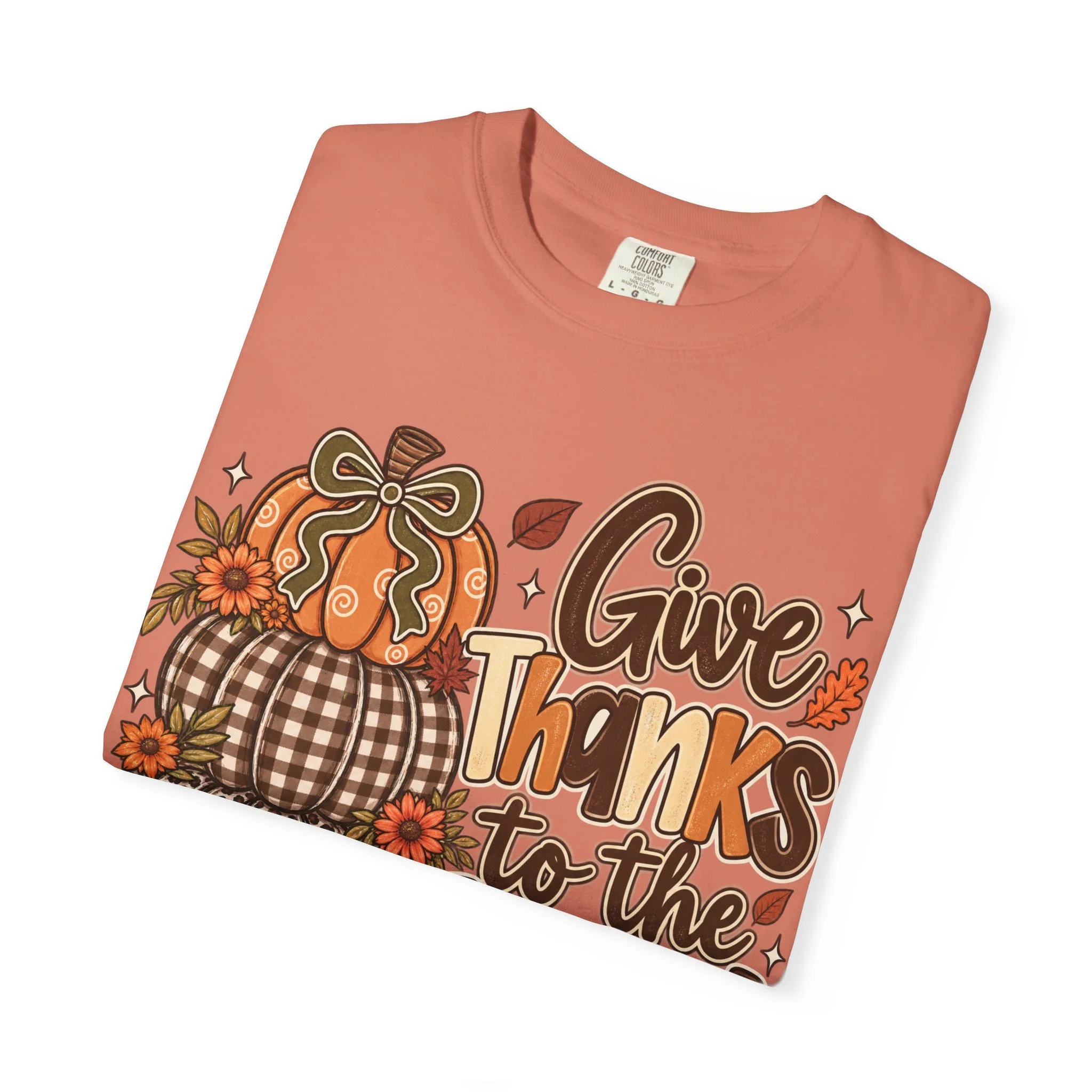 Give Thanks to the Lord Fall Faith Tee 🍂🤎🎃
