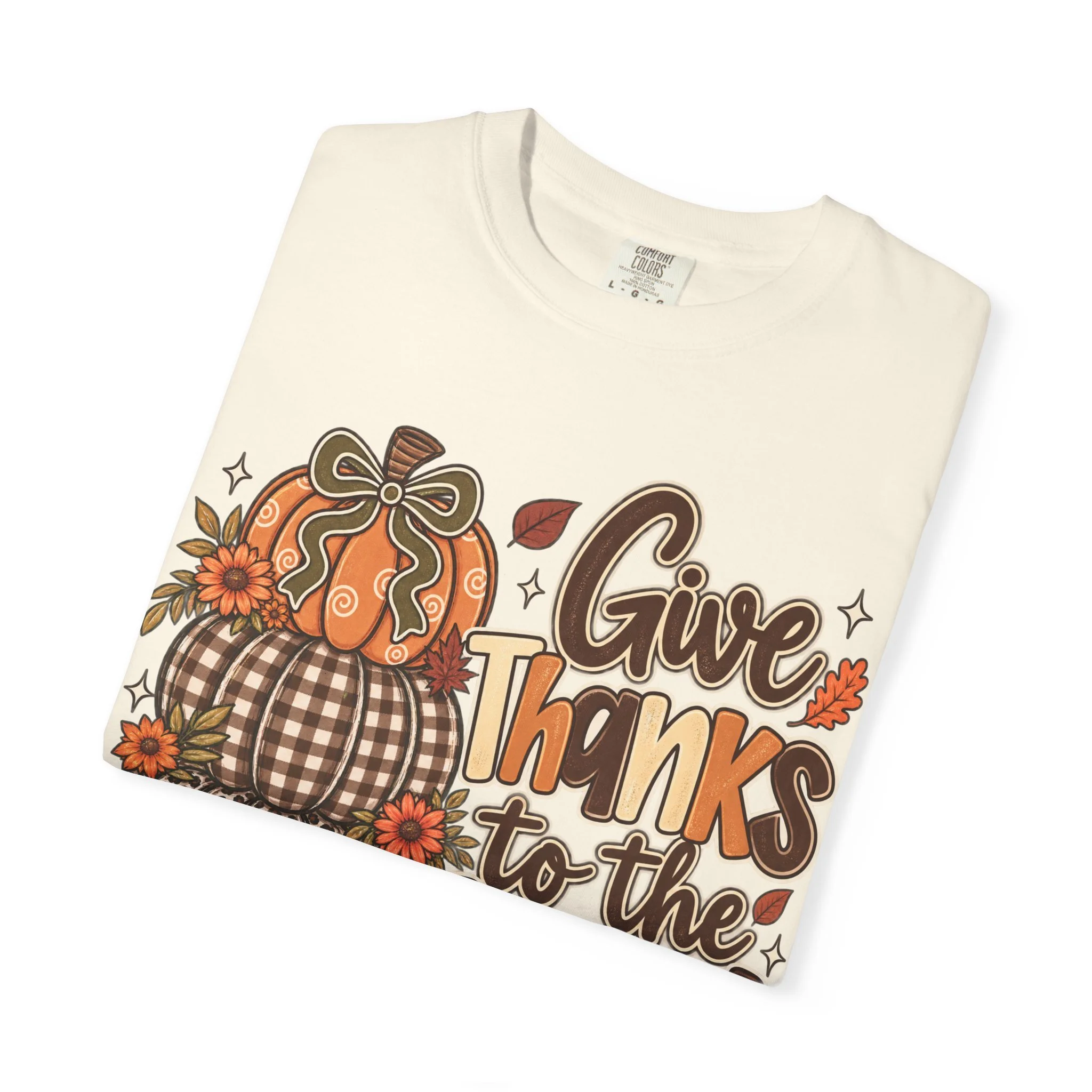 Give Thanks to the Lord Fall Faith Tee 🍂🤎🎃