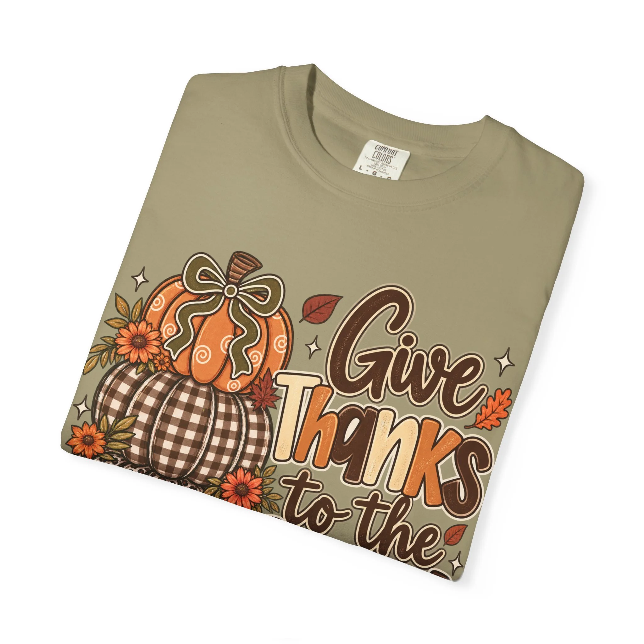 Give Thanks to the Lord Fall Faith Tee 🍂🤎🎃
