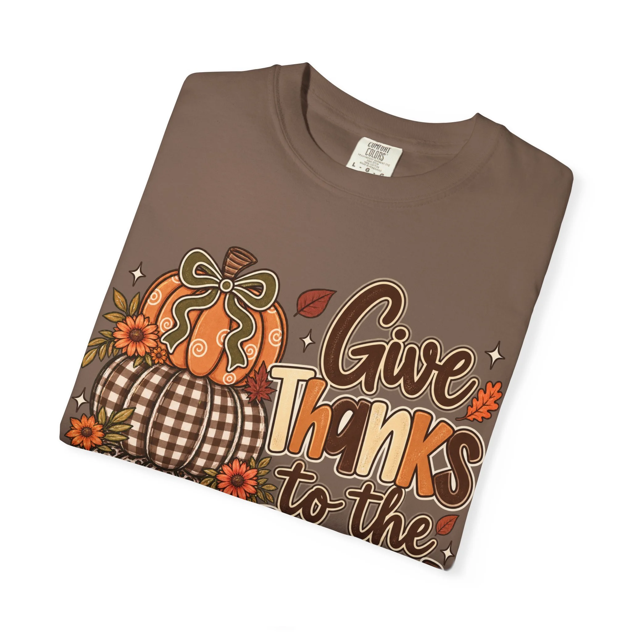 Give Thanks to the Lord Fall Faith Tee 🍂🤎🎃