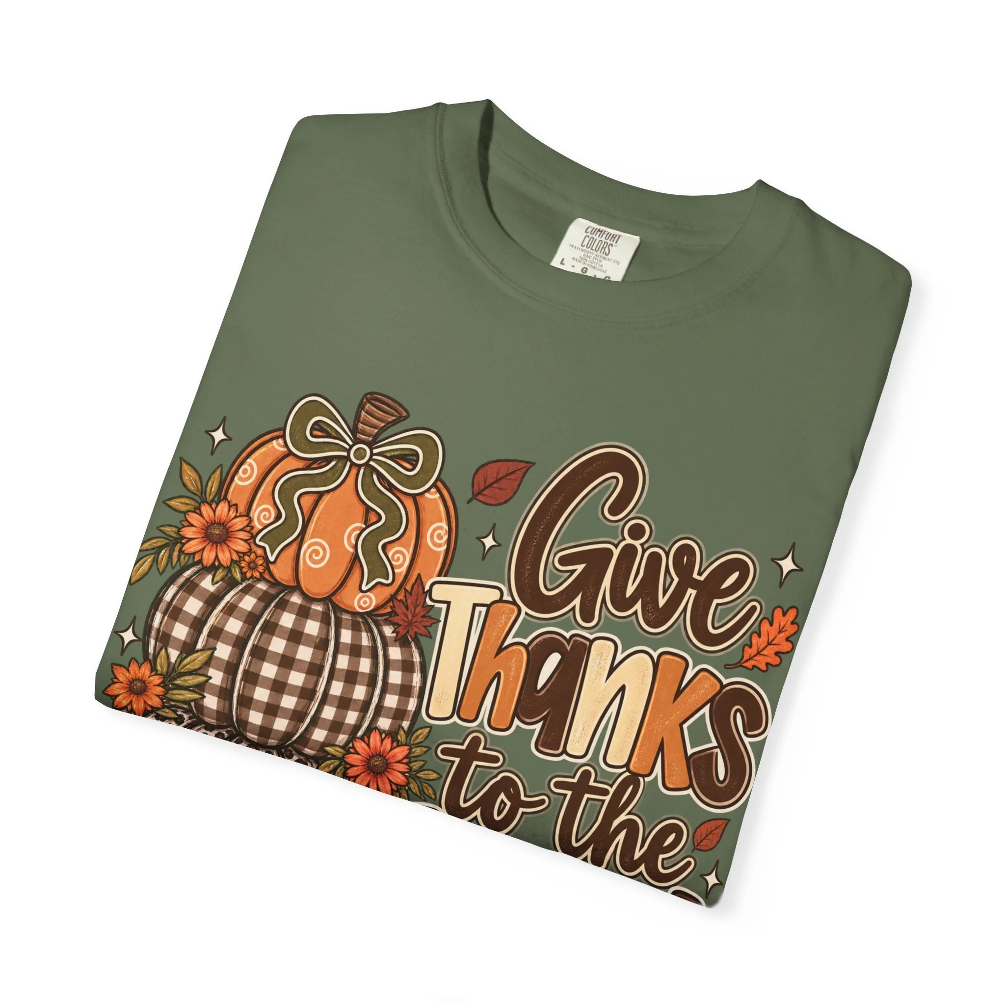 Give Thanks to the Lord Fall Faith Tee 🍂🤎🎃