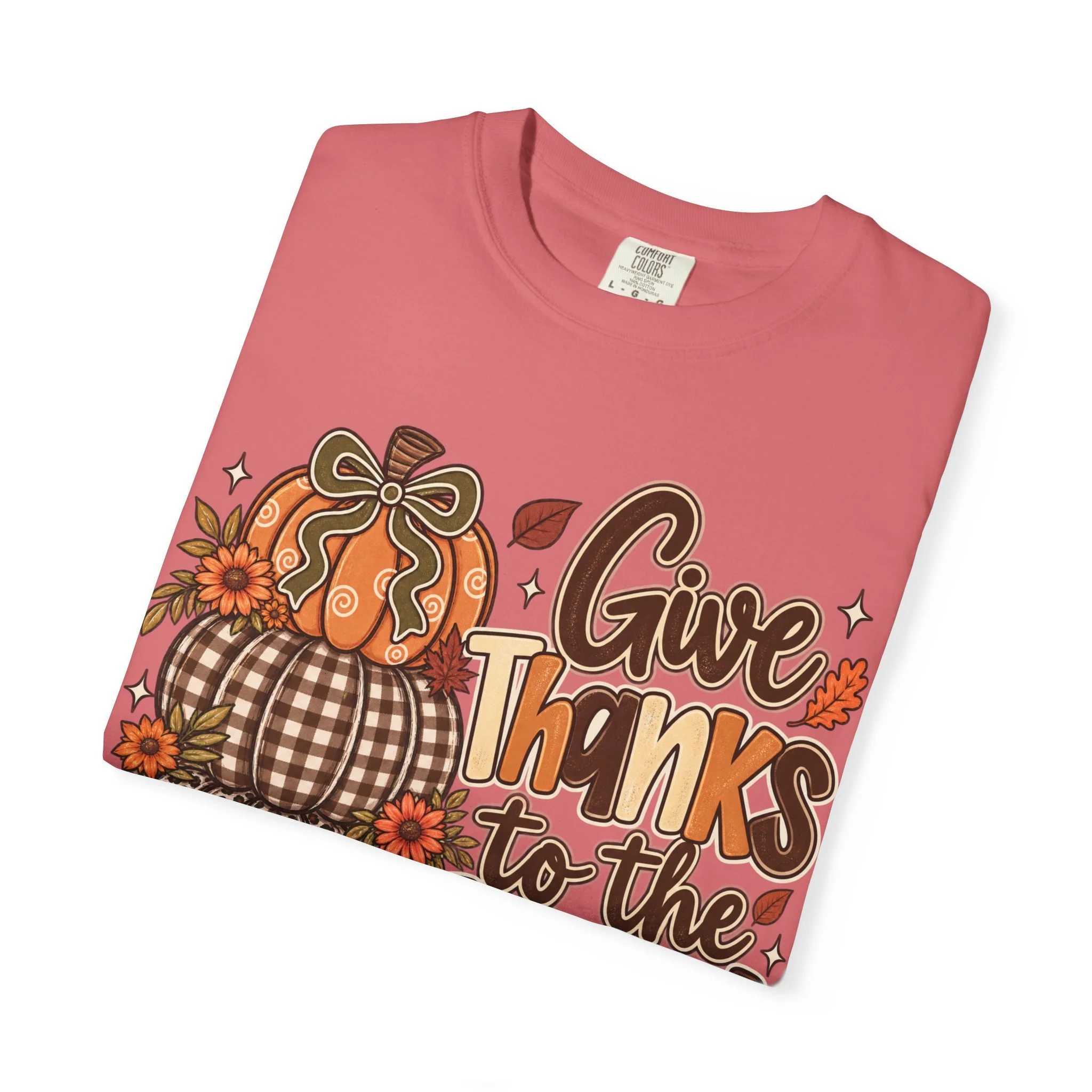 Give Thanks to the Lord Fall Faith Tee 🍂🤎🎃