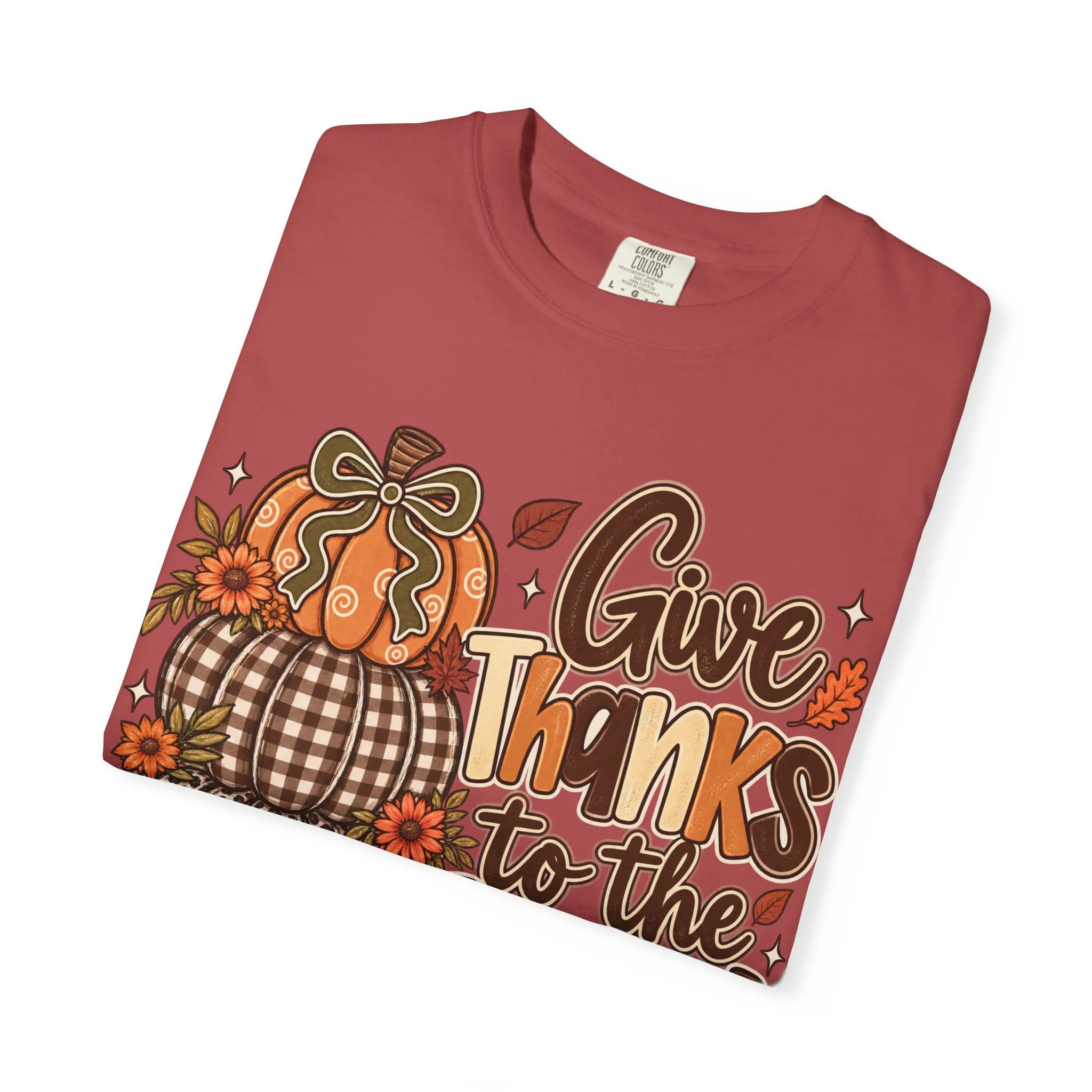 Give Thanks to the Lord Fall Faith Tee 🍂🤎🎃