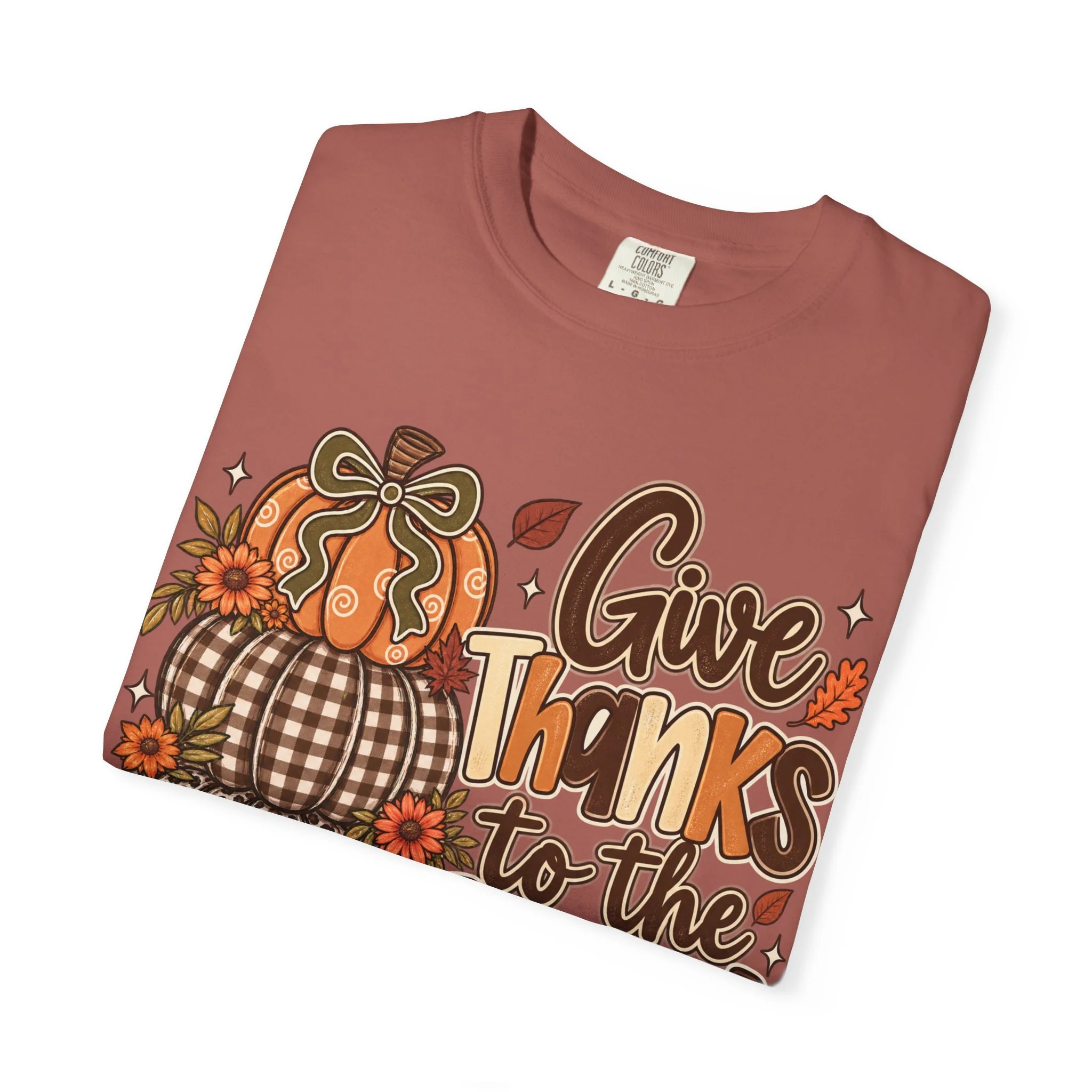 Give Thanks to the Lord Fall Faith Tee 🍂🤎🎃