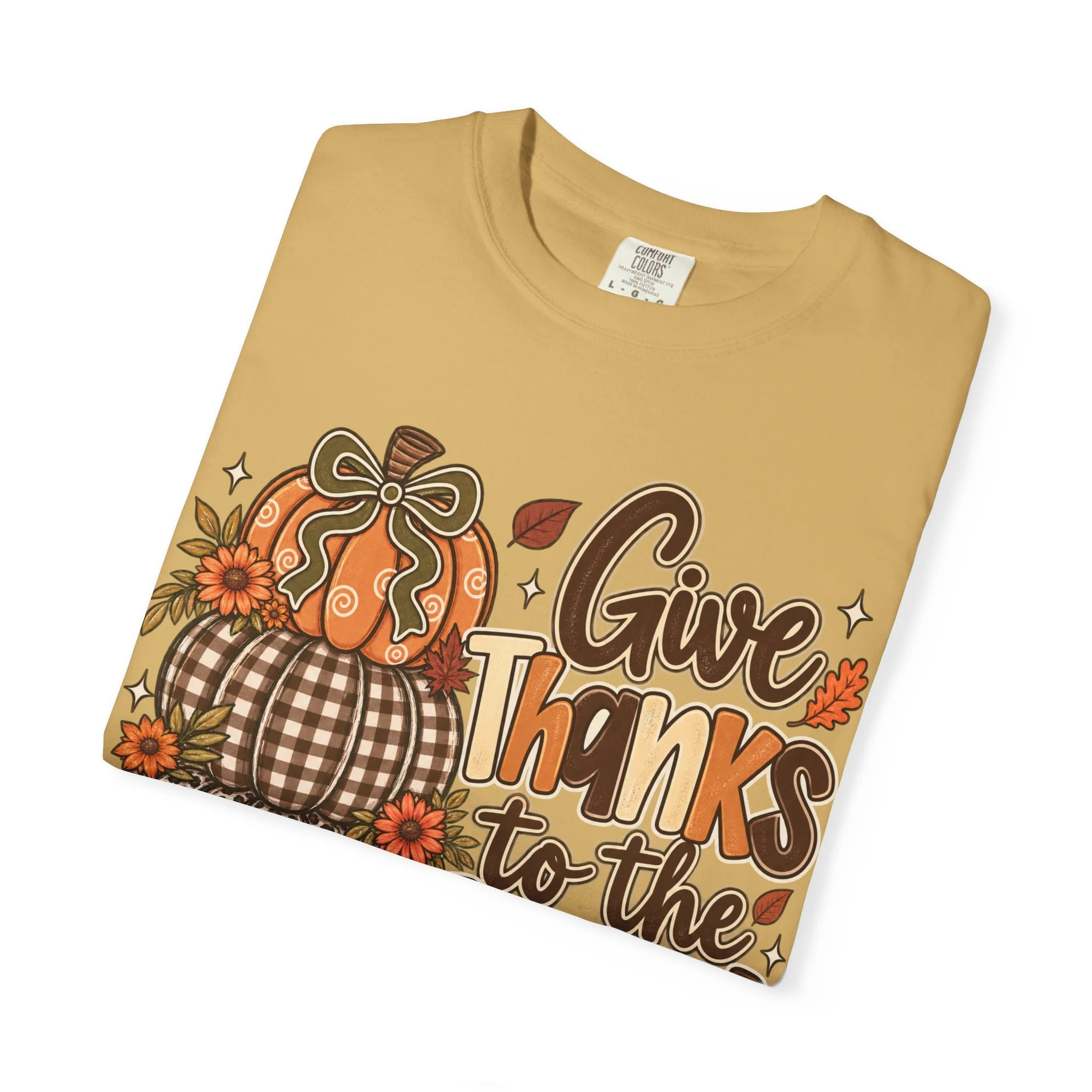 Give Thanks to the Lord Fall Faith Tee 🍂🤎🎃