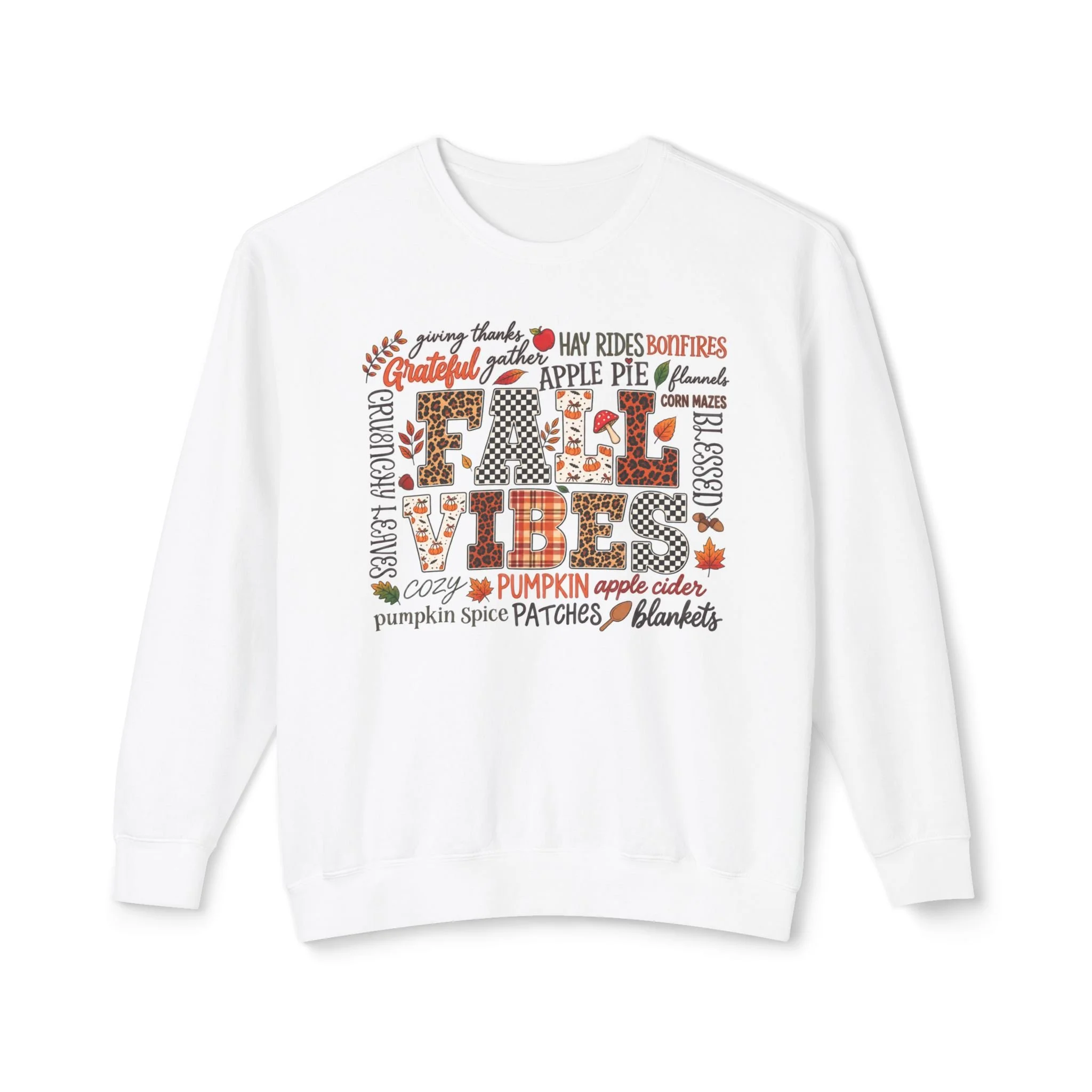 Fall Vibes Patchwork Graphic Tee 🍂🧡